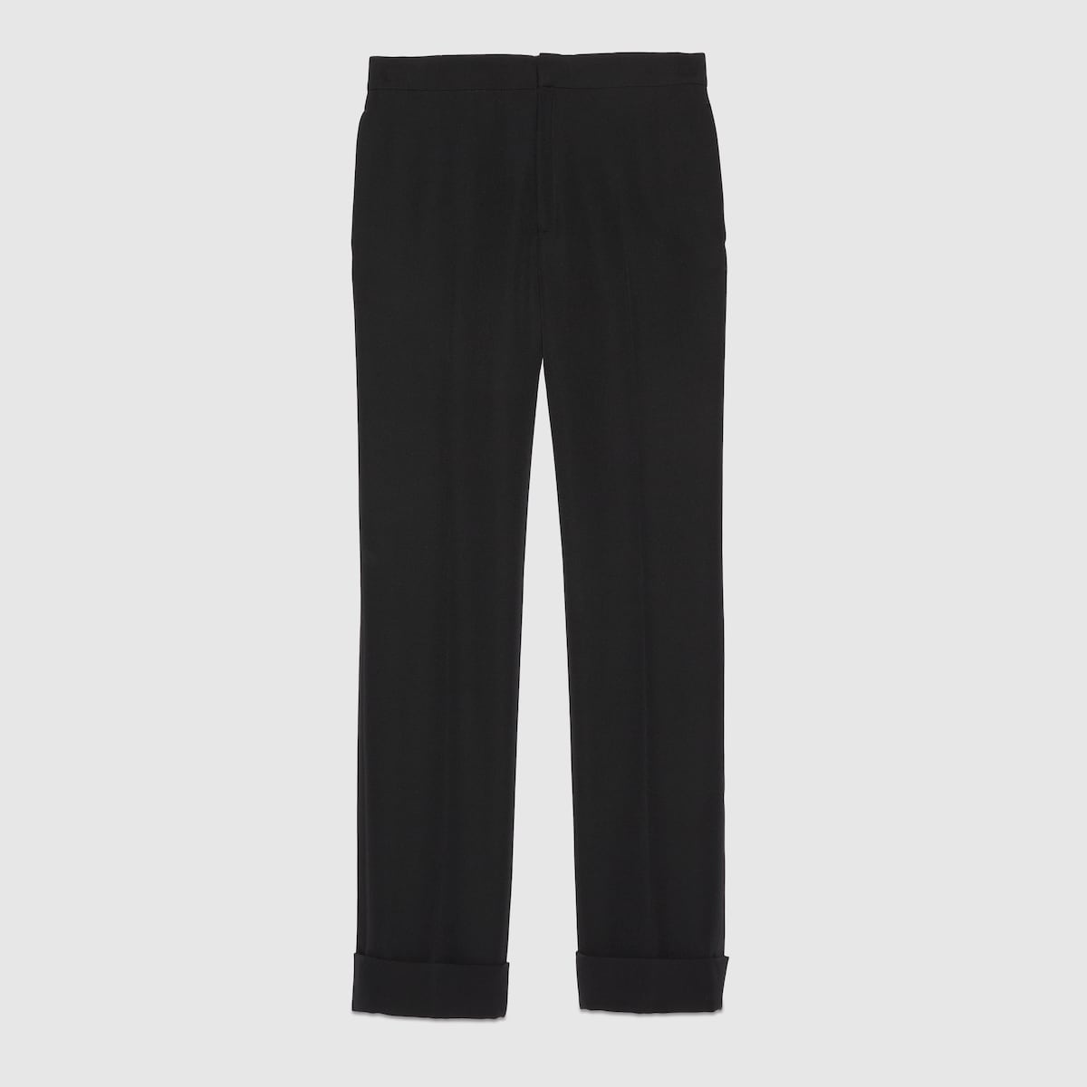 Wool pant with satin stripe - 1