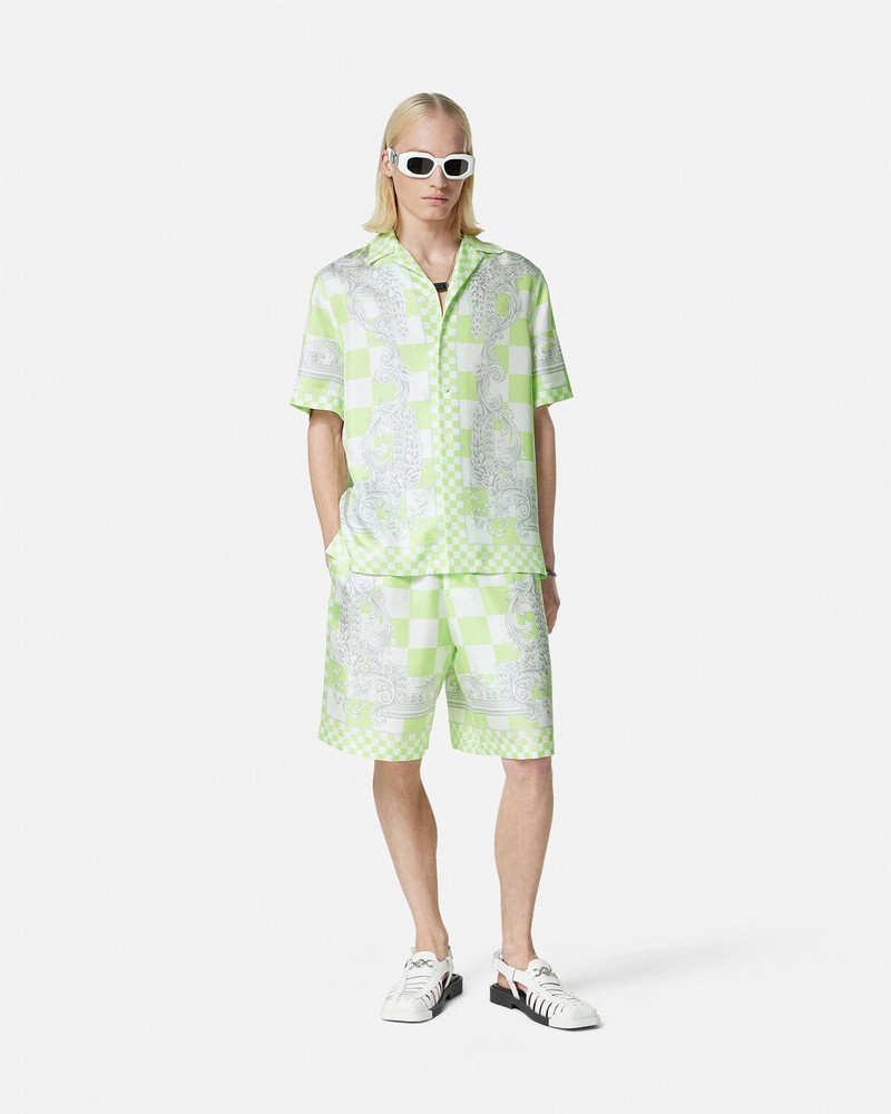 VERSACE Medusa Contrasto Silk Shorts outlook