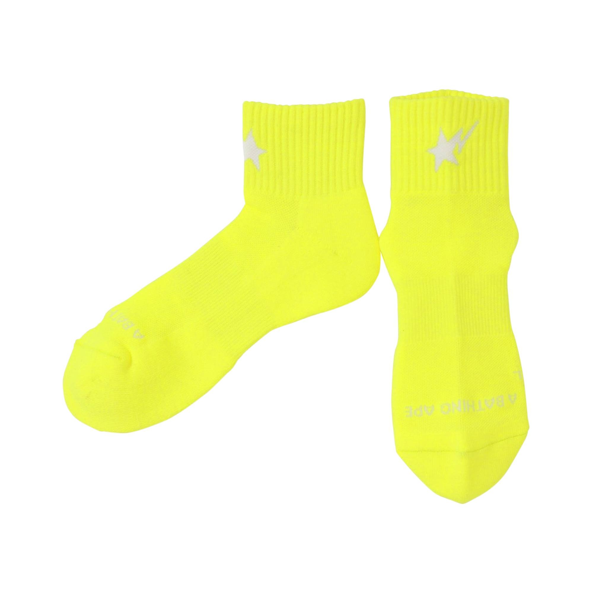 BAPE Bape Sta Ankle Socks 'Yellow' - 1