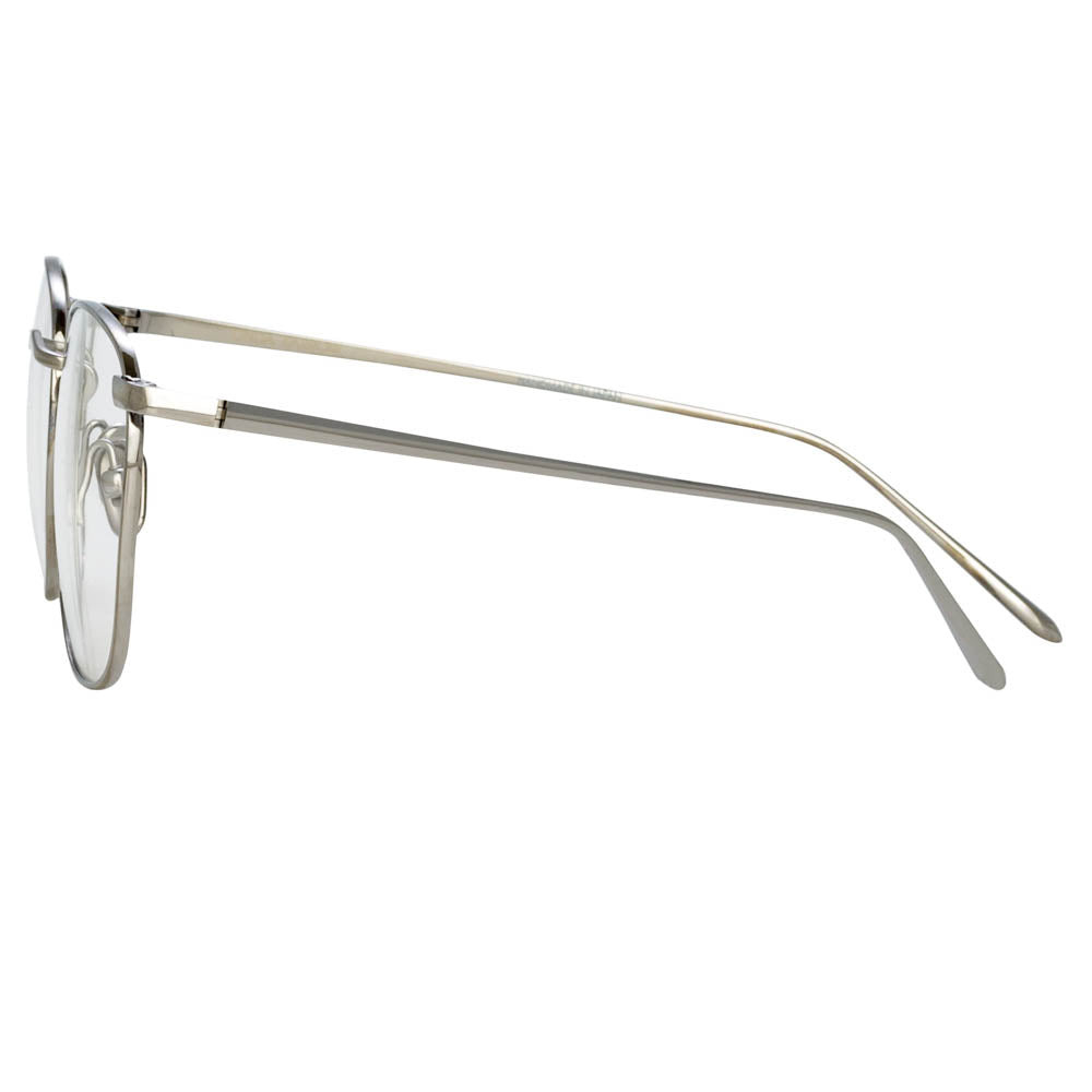 THE SIMON | SQUARE OPTICAL FRAME IN WHITE GOLD (C7) - 5