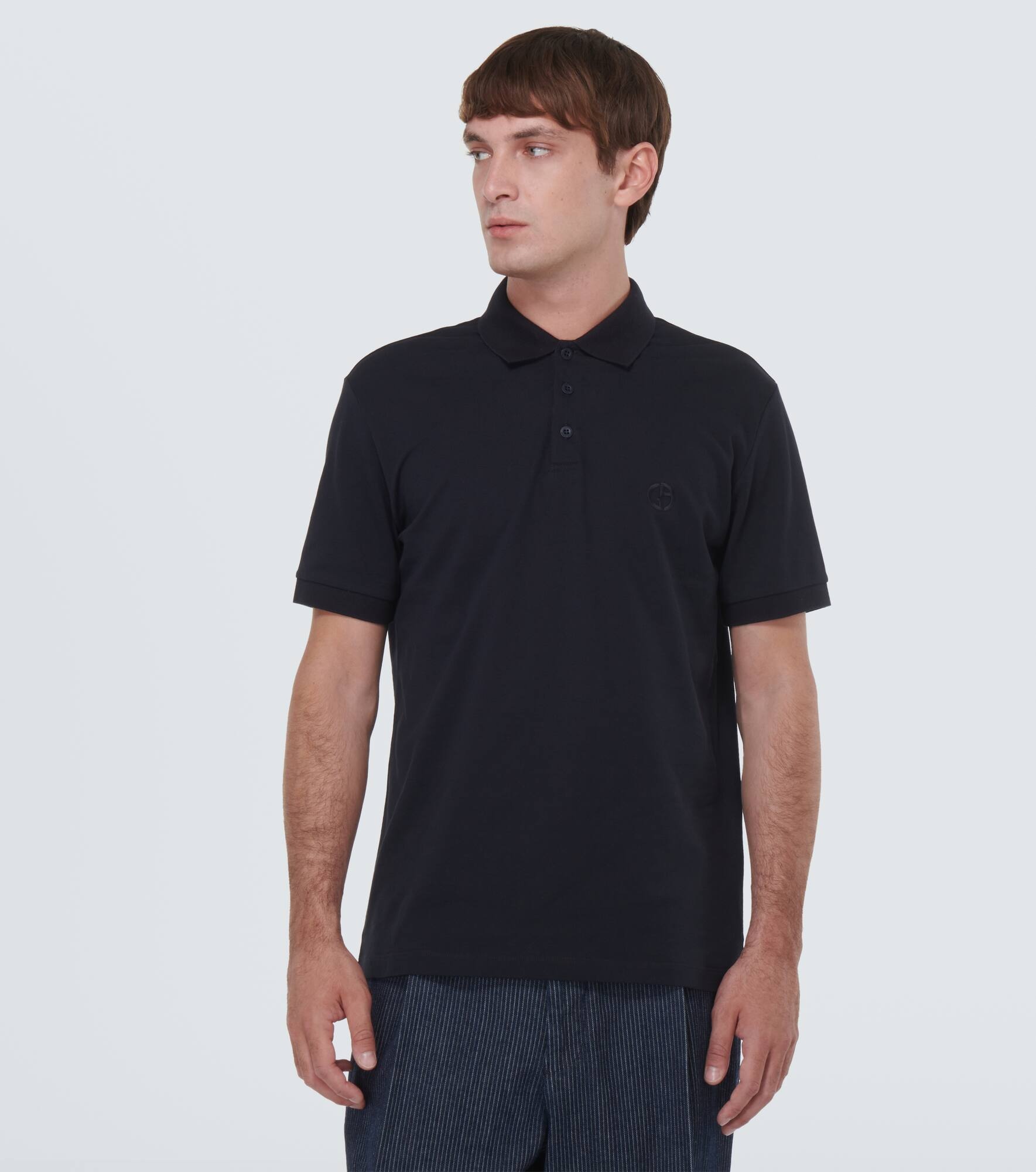 Cotton-blend polo shirt - 3