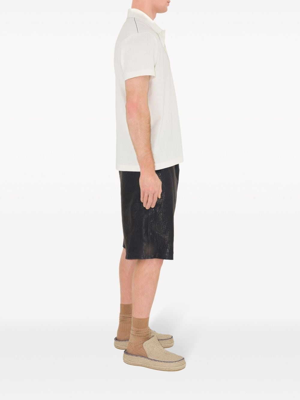 EKD-embroidered cotton polo shirt - 3