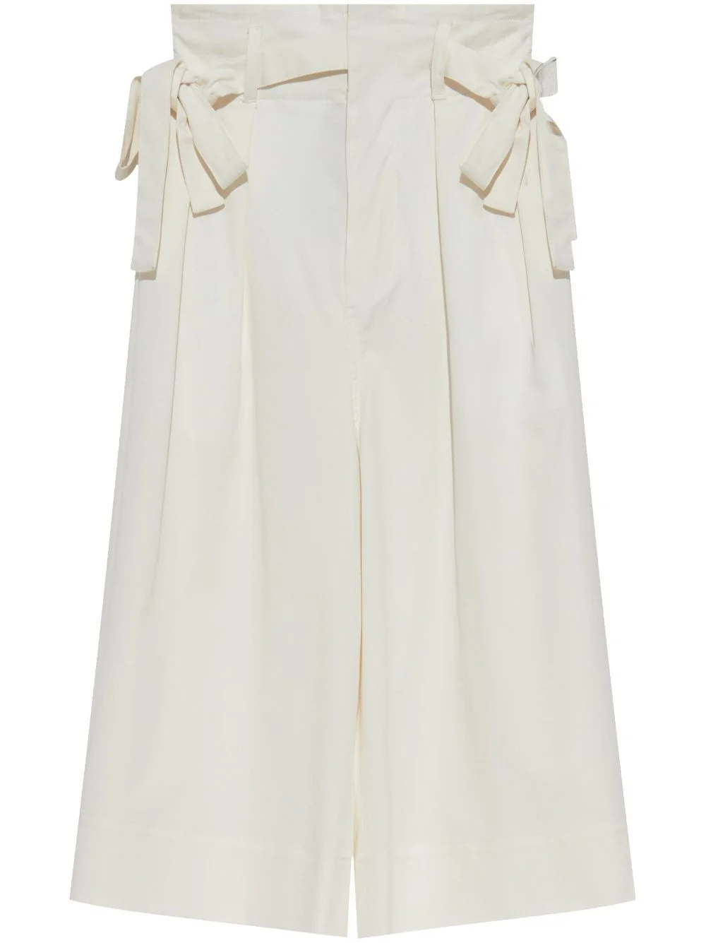 bow-detail trousers - 1