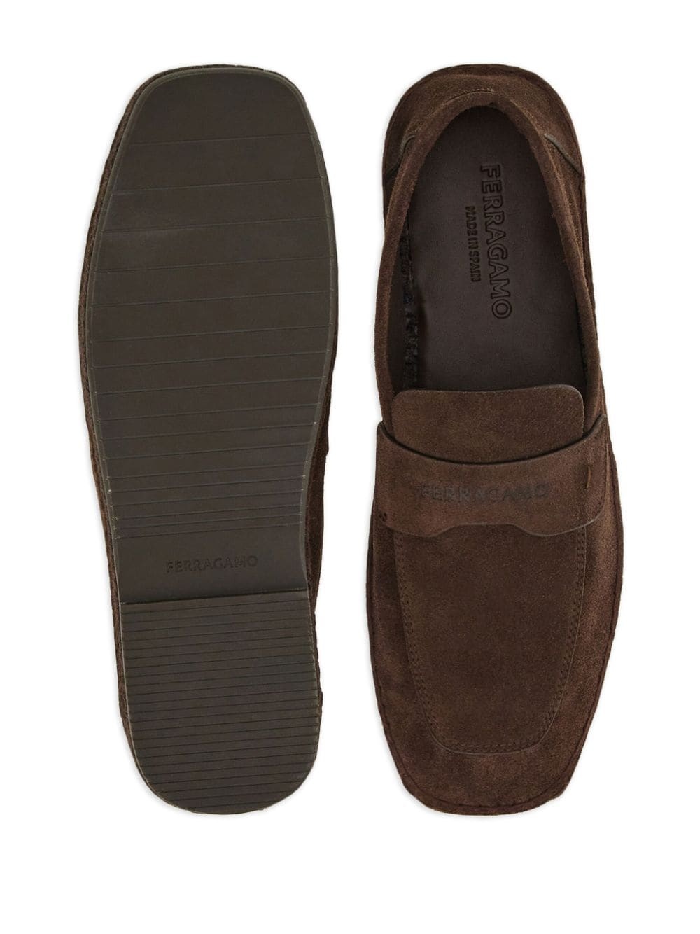 logo-embossed suede espadrilles - 5