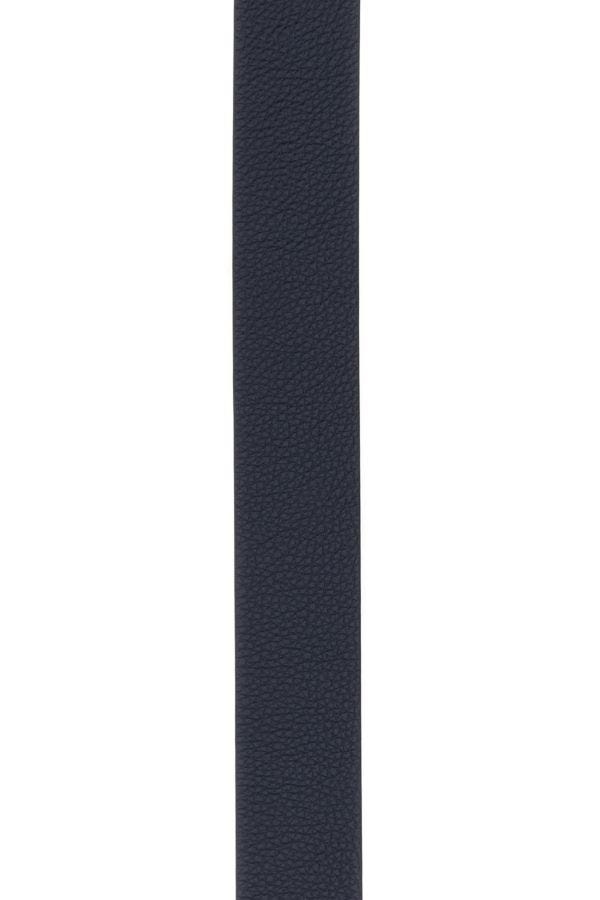 Midnight blue leather reversible belt - 3