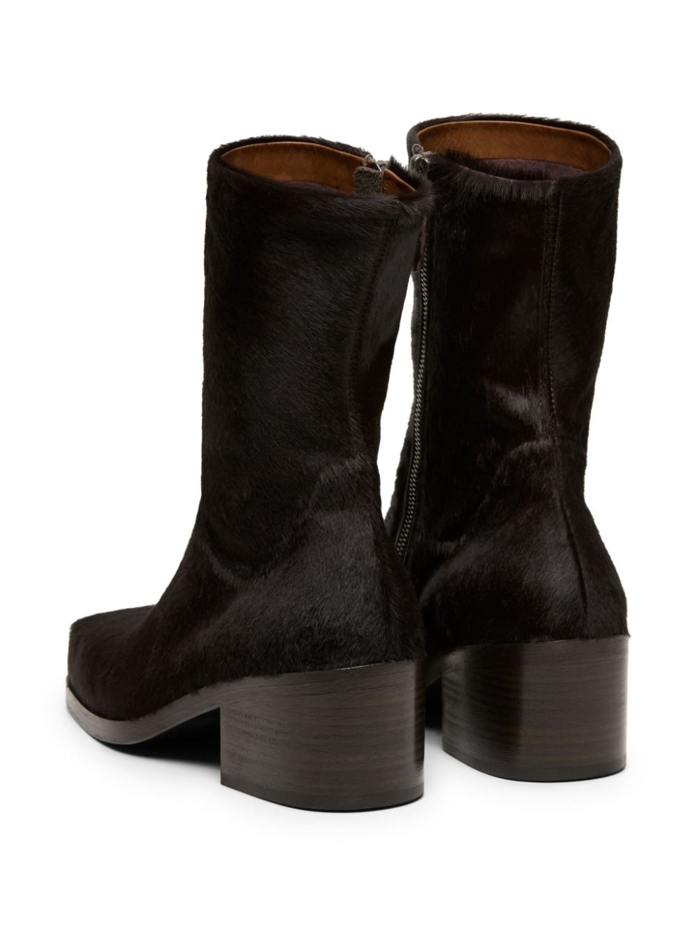 calf hair leather boots - 3
