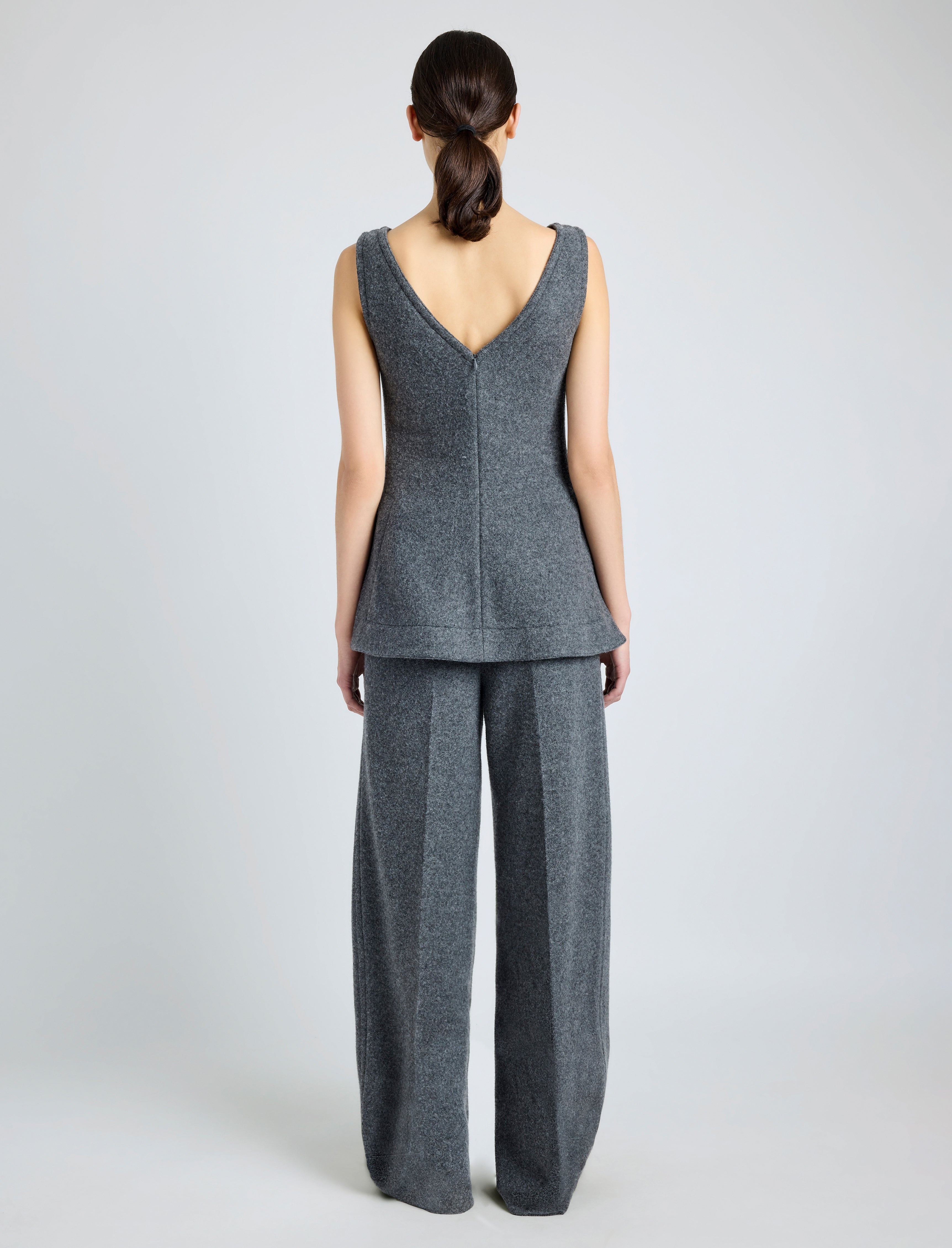 Violet Pant in Wool Jersey - 4