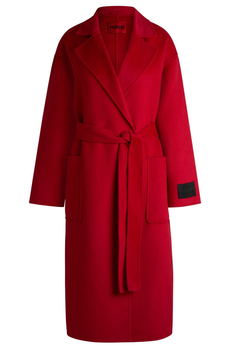 OVERSIZE-FIT COAT WITH TIE-UP BELT 1