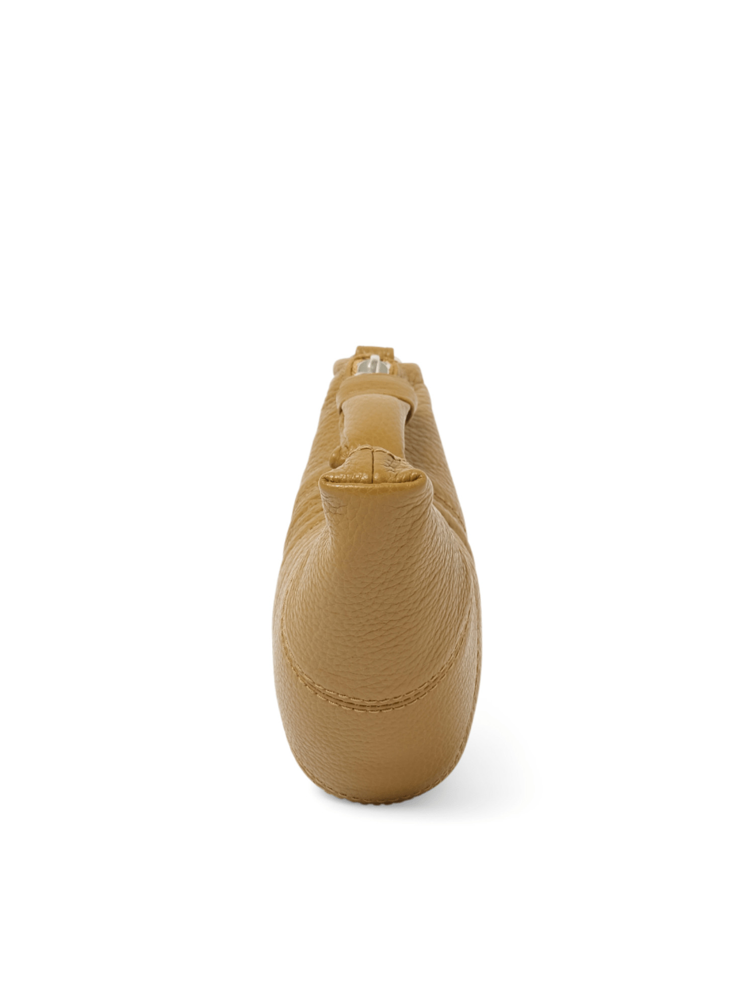 Crossbody Croissant Coin Purse in Bronze Khaki - 5