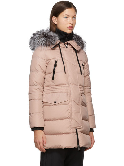 Moncler Pink Down Aphroti Coat outlook