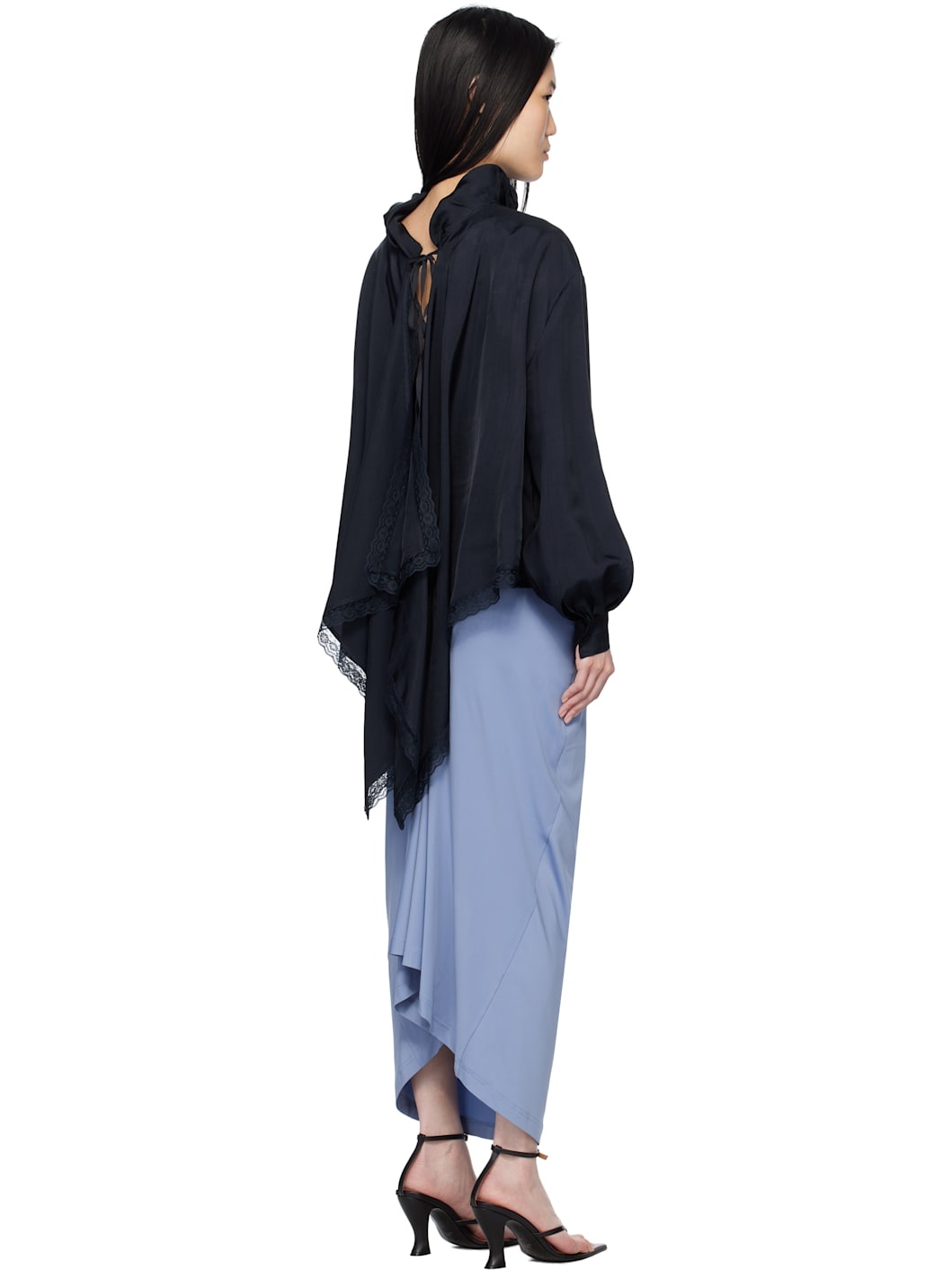 Navy Two Way Blouse - 3