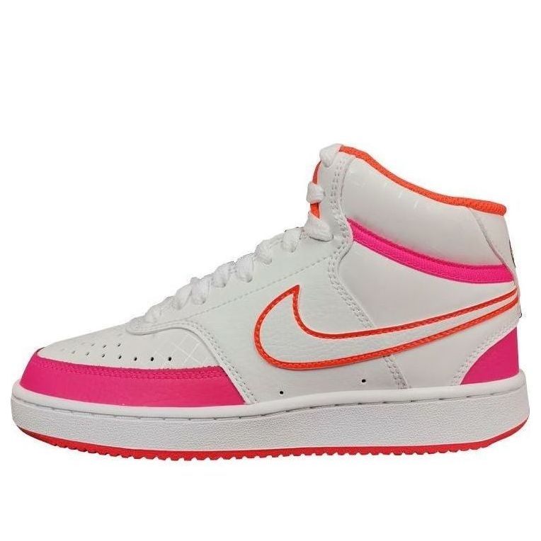 (WMNS) Nike Court Vision Mid Shoes For White/Pink DD8494-181 - 1