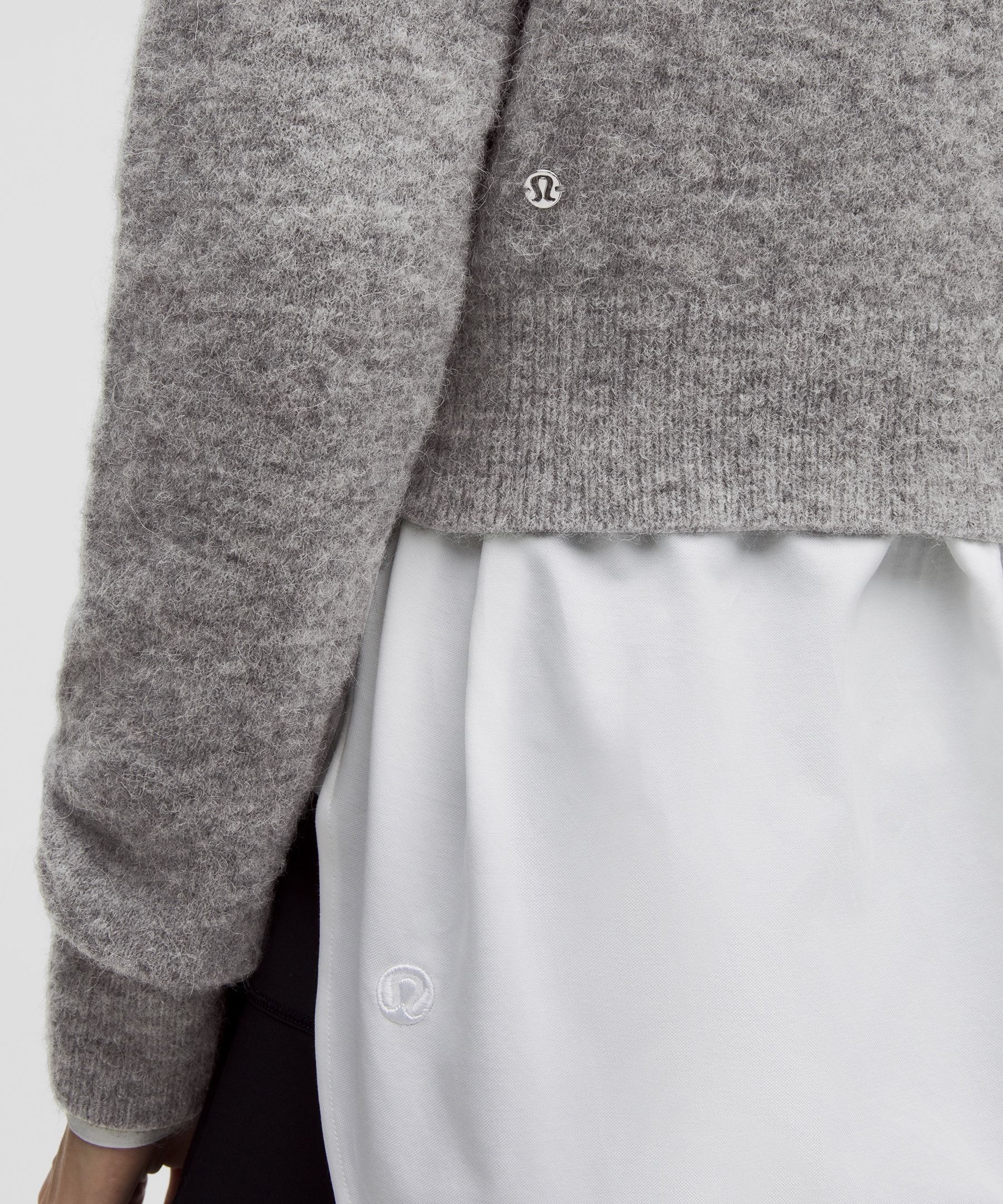 Alpaca Wool-Blend Cropped Sweater - 5