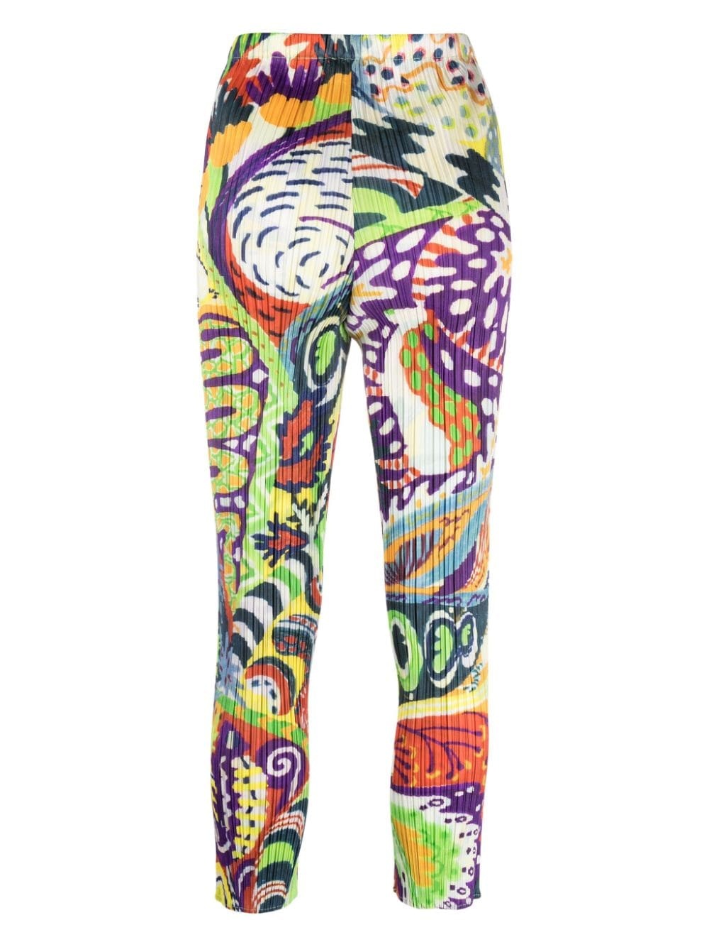 Snowrunner-print pleated tapered trousers - 2