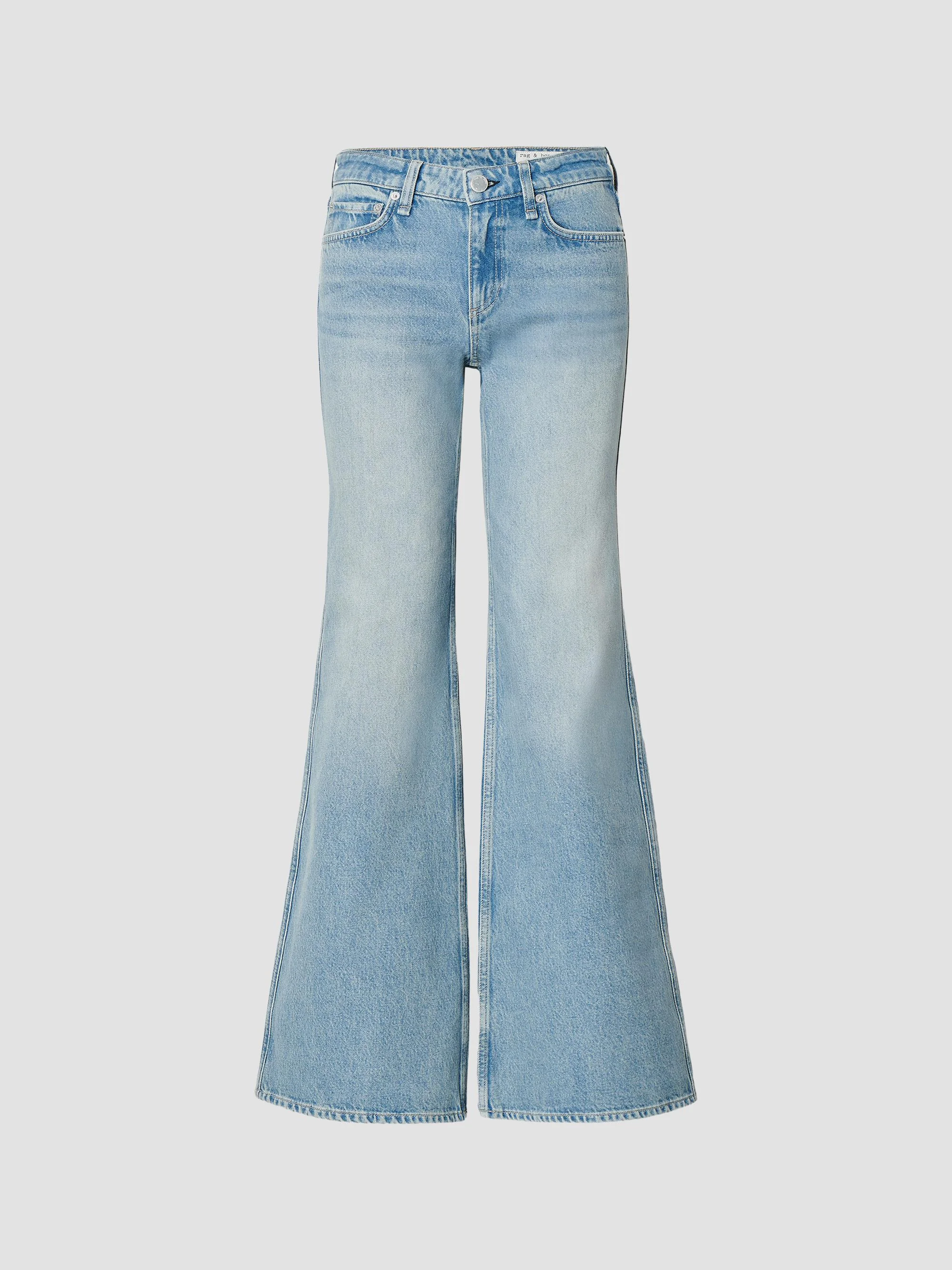 Women's Josie Mid-Rise Relaxed Flared Jeans - Tiburon - 1