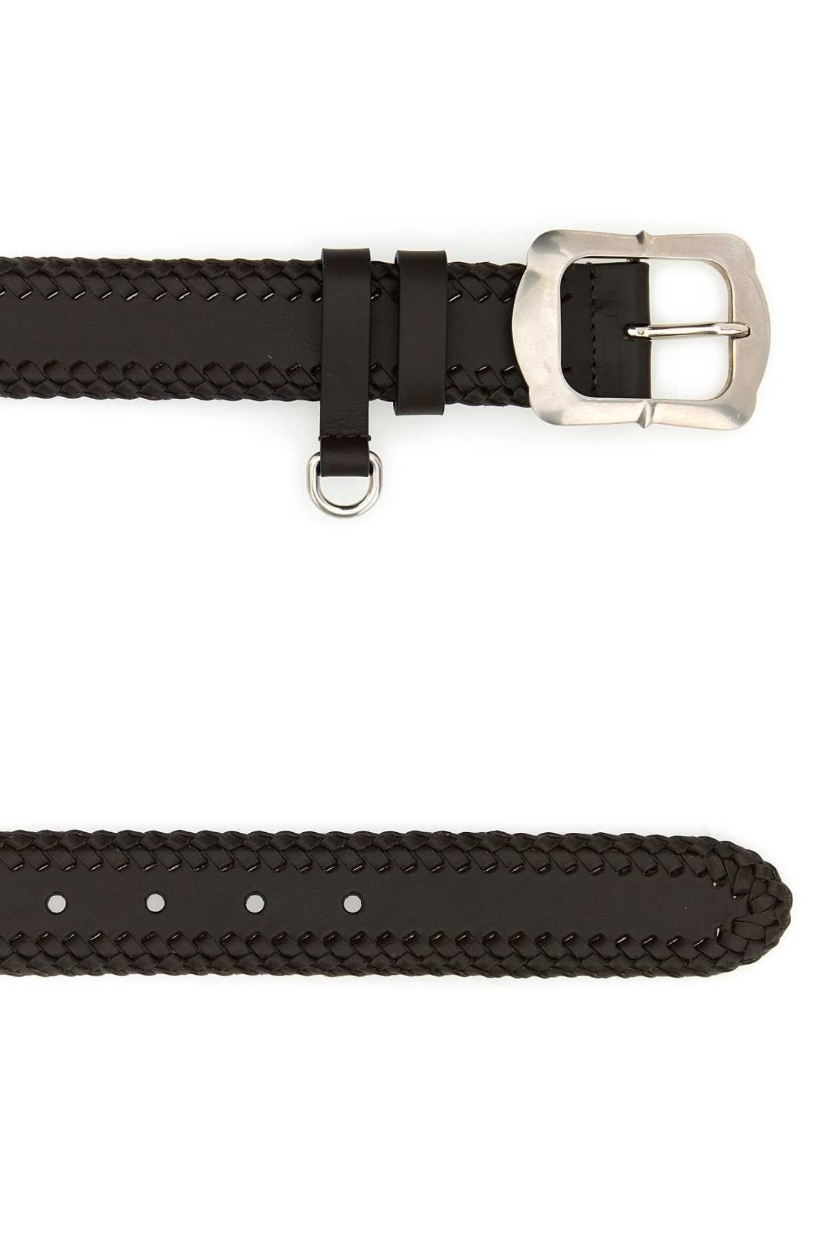 Prada Women Brown Leather Belt - 2