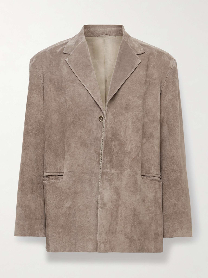 Oversized Suede Blazer - 1