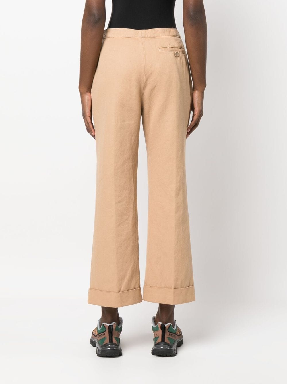 cropped flared trousers - 4