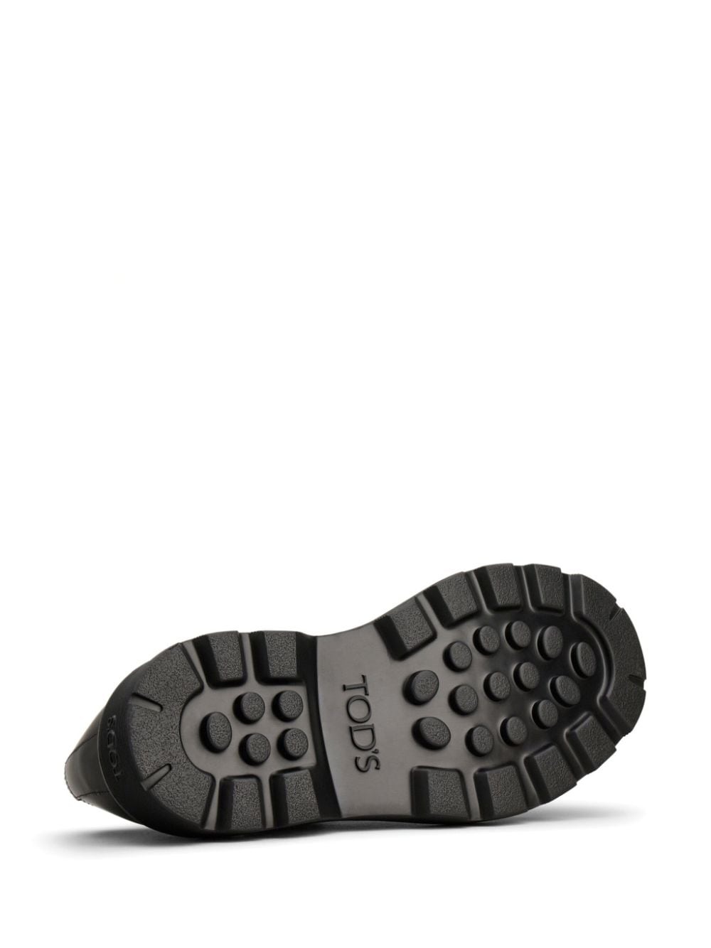 leather buckle loafers - 4
