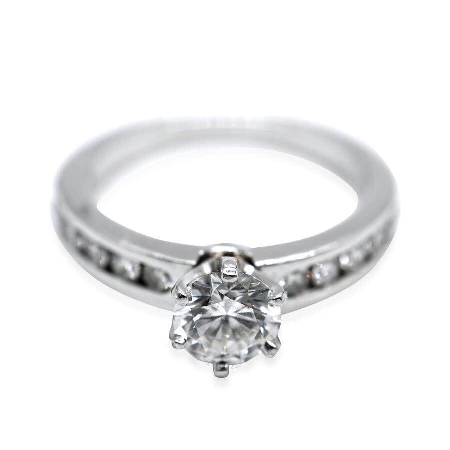 Pre-Owned Tiffany & Co. Diamond Engagement Ring in Platinum G VVS1 1.05 CTW - 1