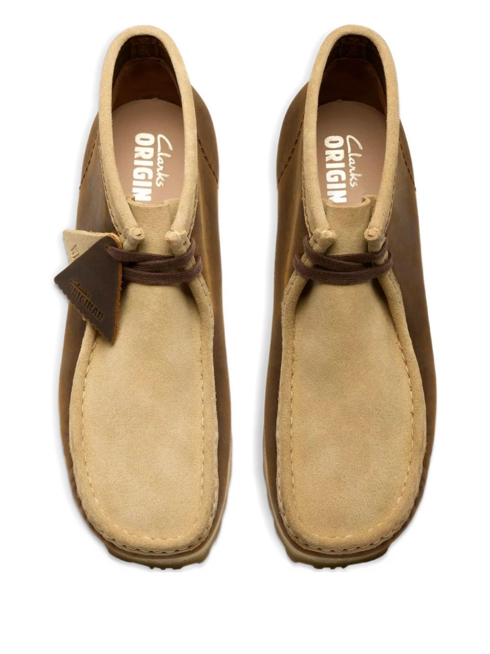 lace-up suede-leather desert boots - 4