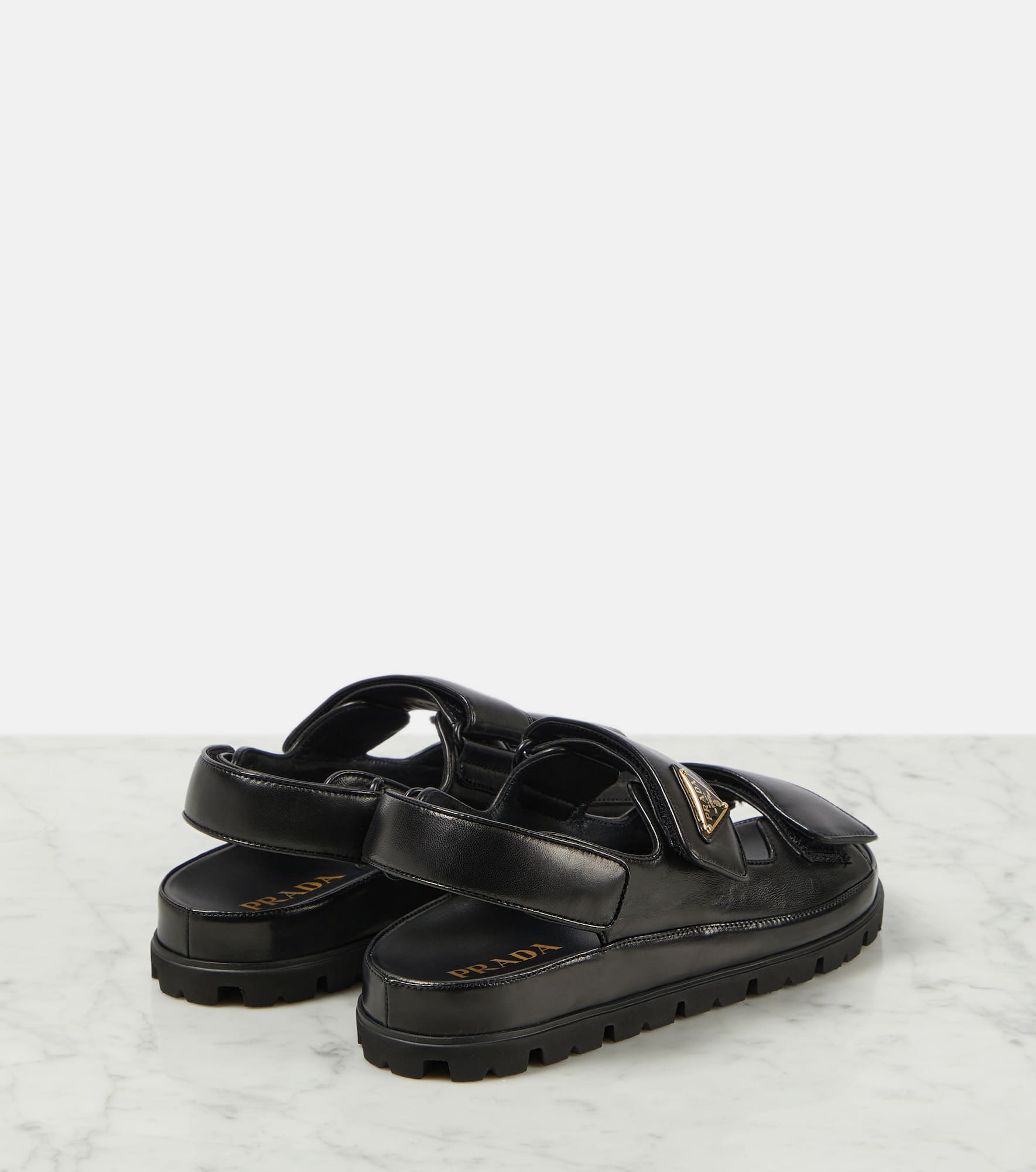 Quilted leather sandals - 3