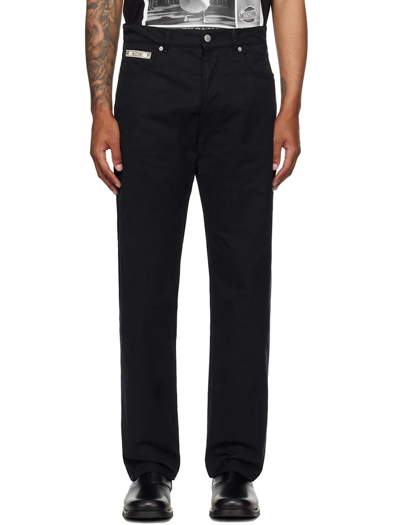 Black Moschino Tape Jeans 1