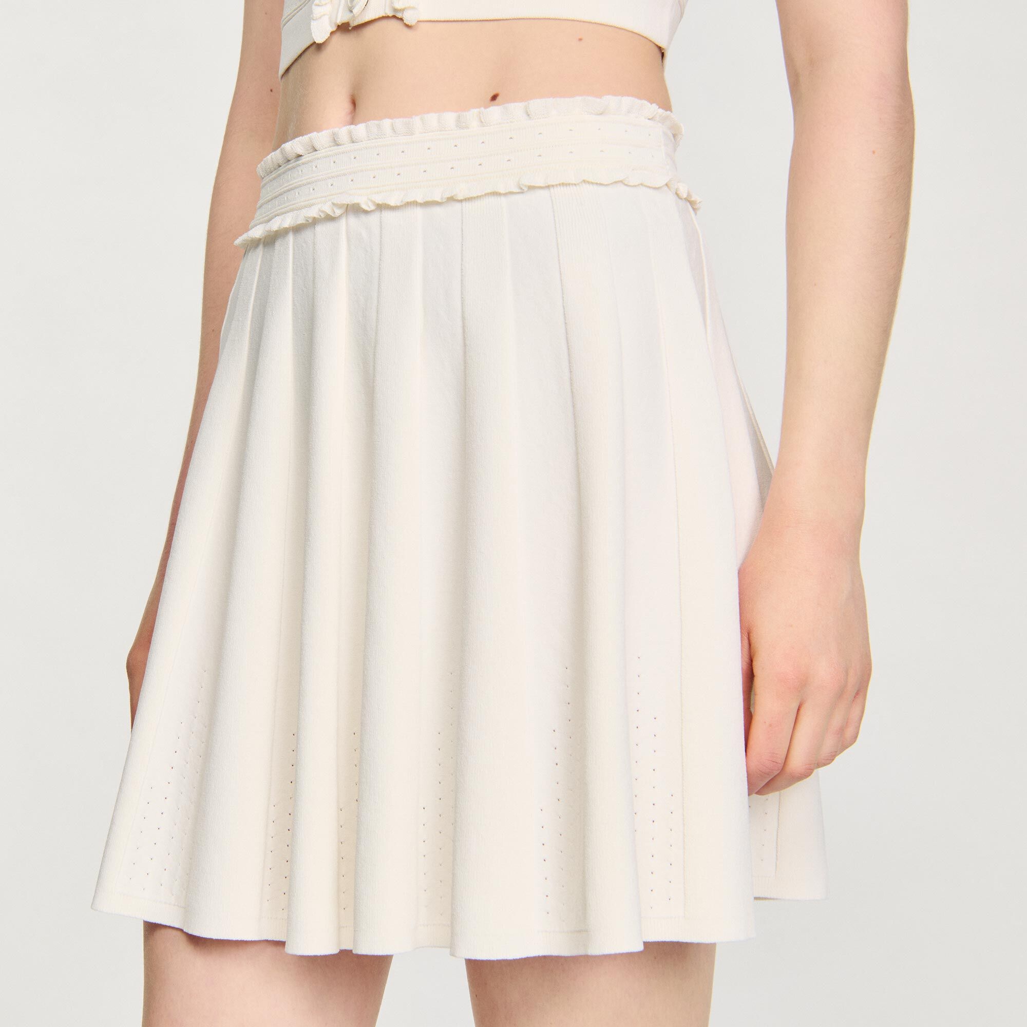 POINTELLE KNIT SKIRT - 4