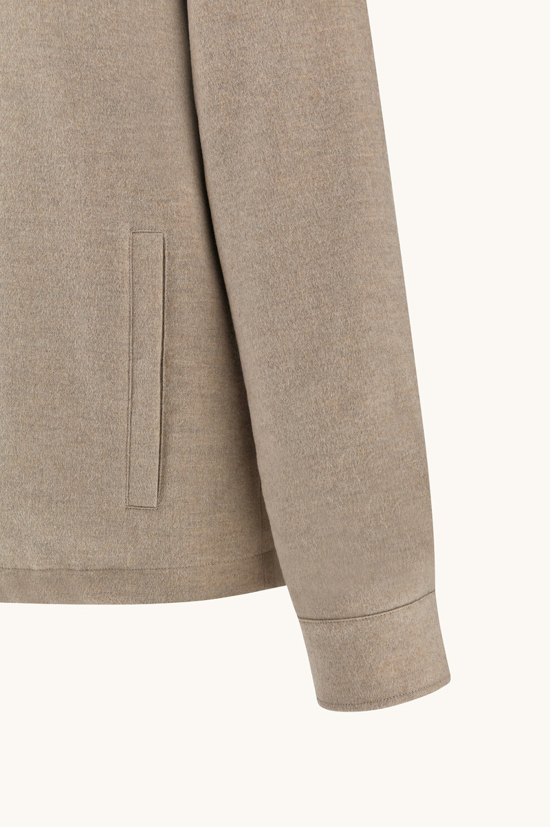 REVERSIBLE OVERSHIRT IN CASHMERE AND TECHNICAL FABRIC 9