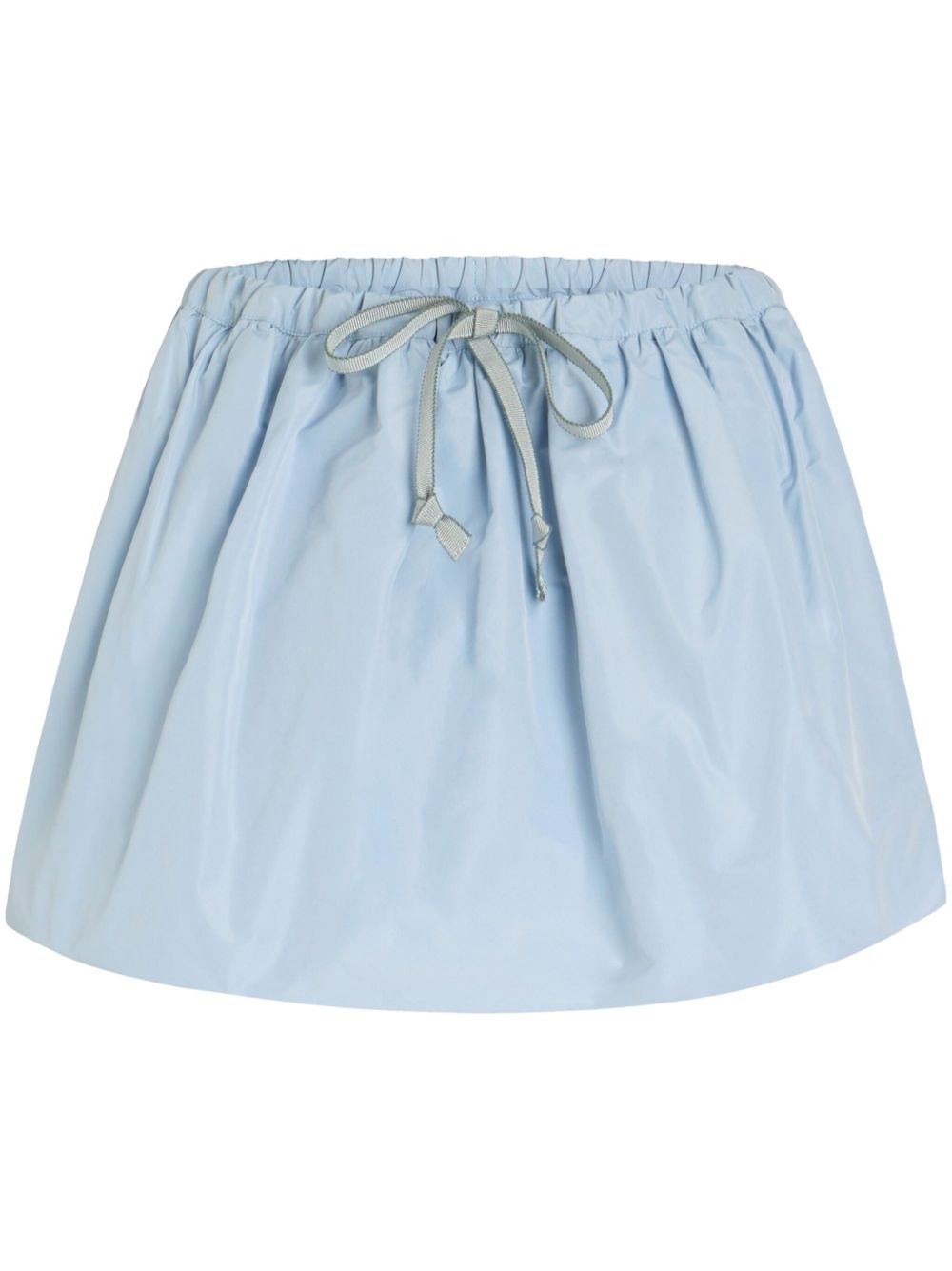 Puffy faille mini skirt - 1