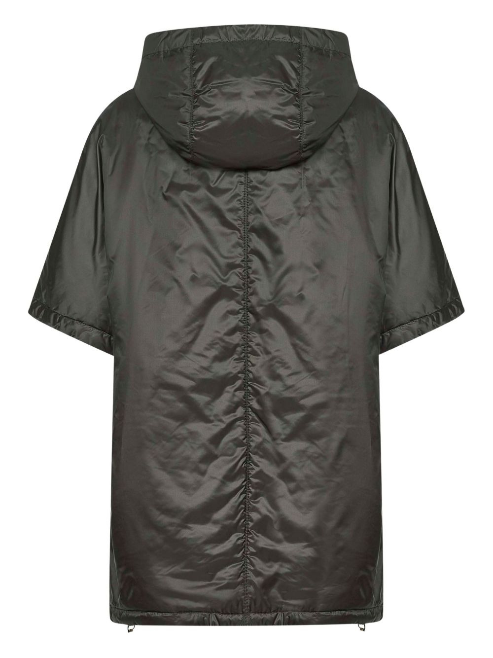 hooded short-sleeve raincoat - 2
