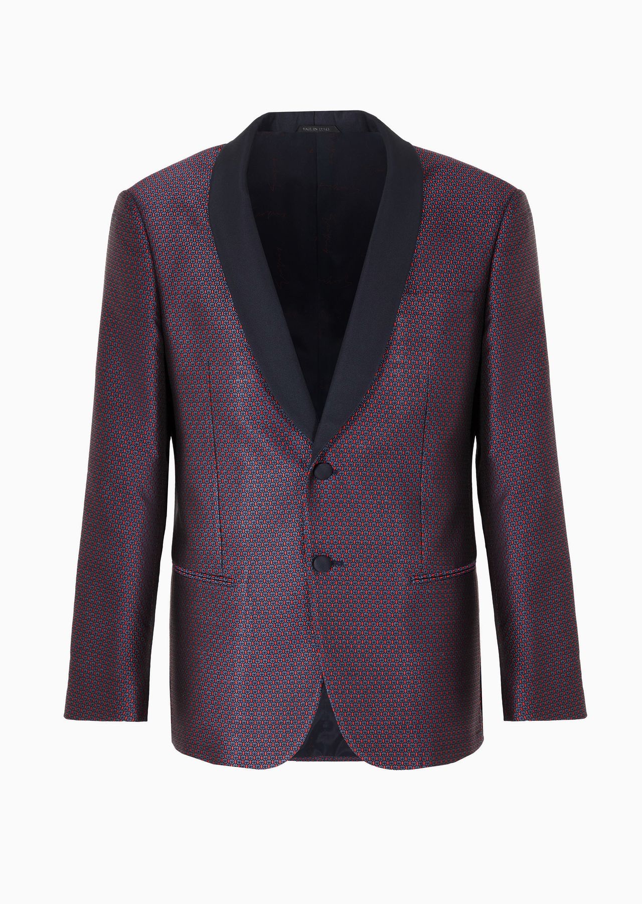 Giorgio’s single-breasted jacket in silk jacquard - 1