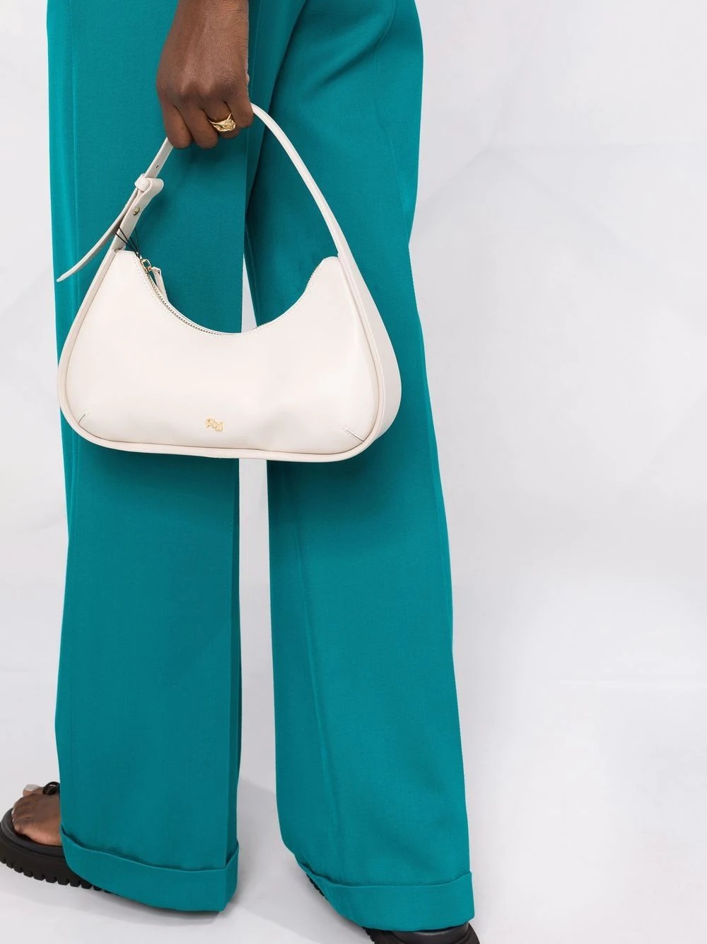 Tempura leather shoulder bag - 3