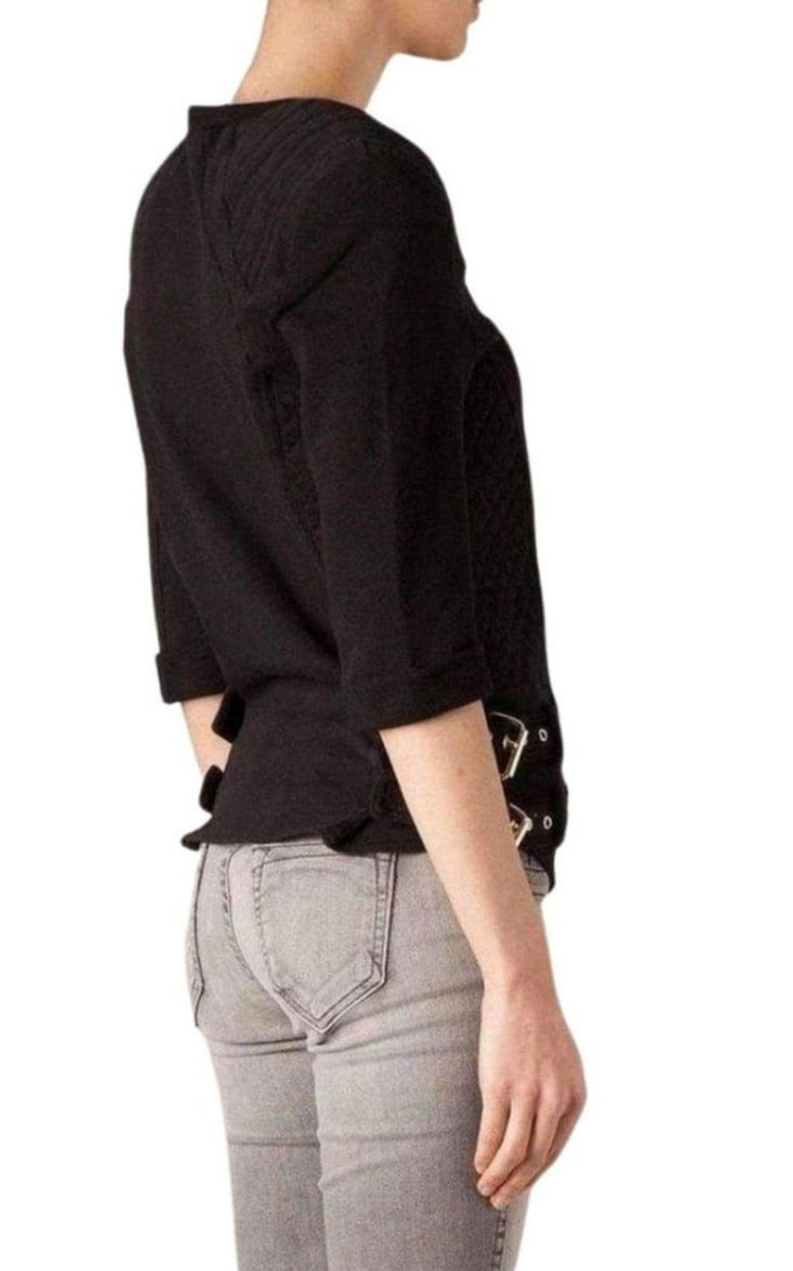Cotton Quilted Panel Sweatshirt - 5