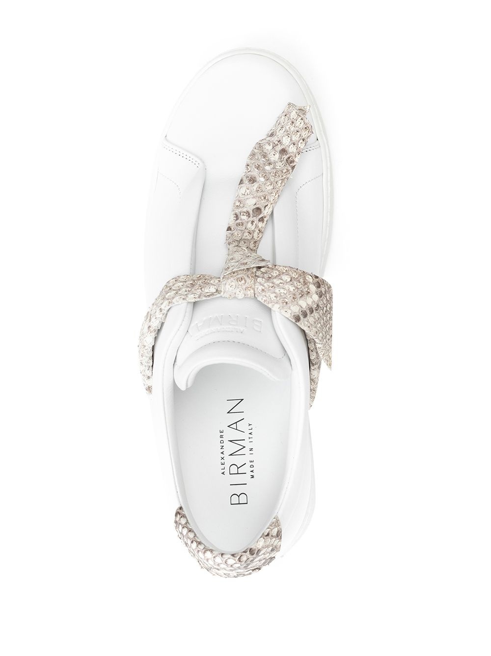 Jungle snake-trimmed sneakers - 4