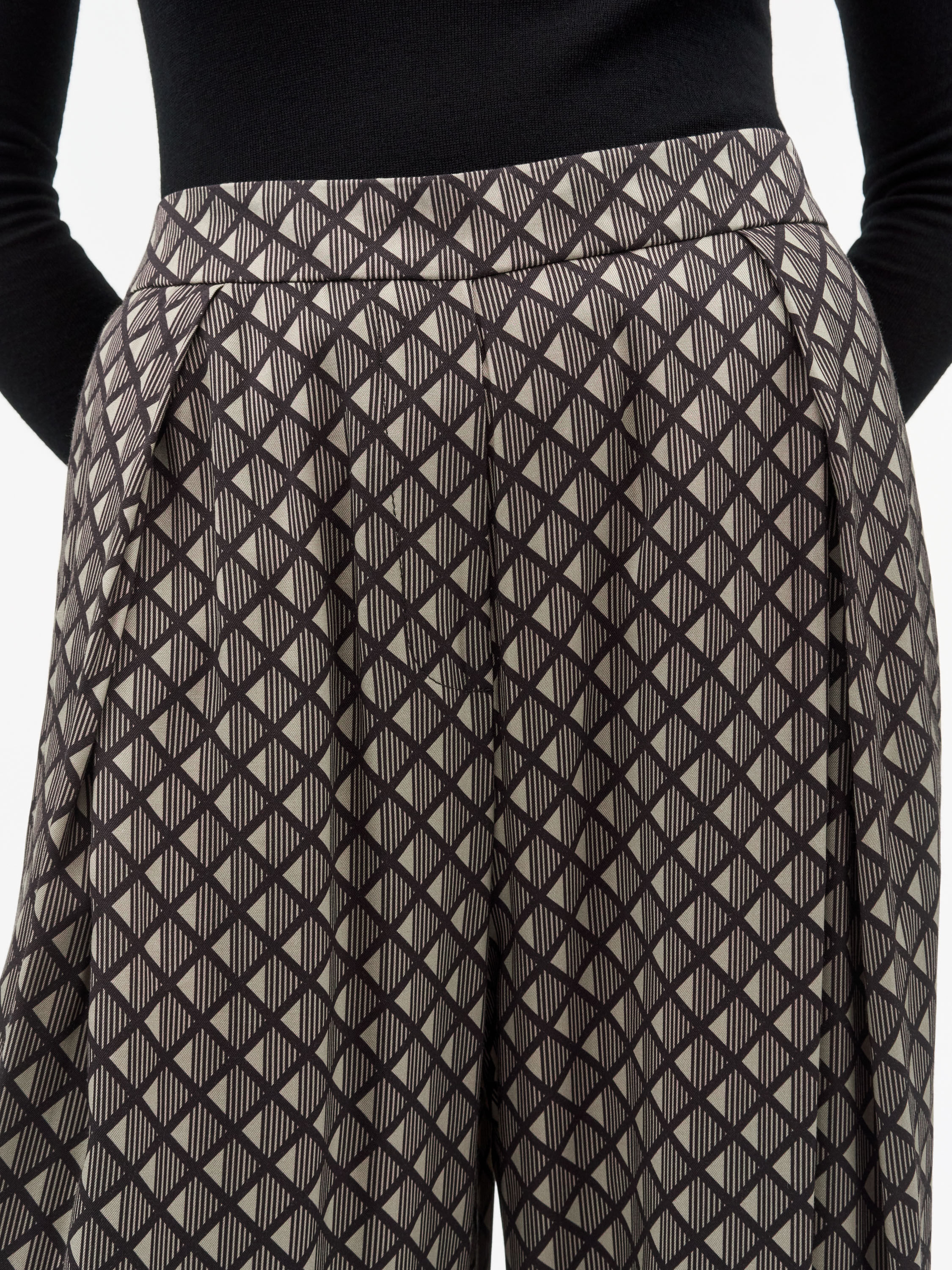 Cora Printed Draped Trousers - 5
