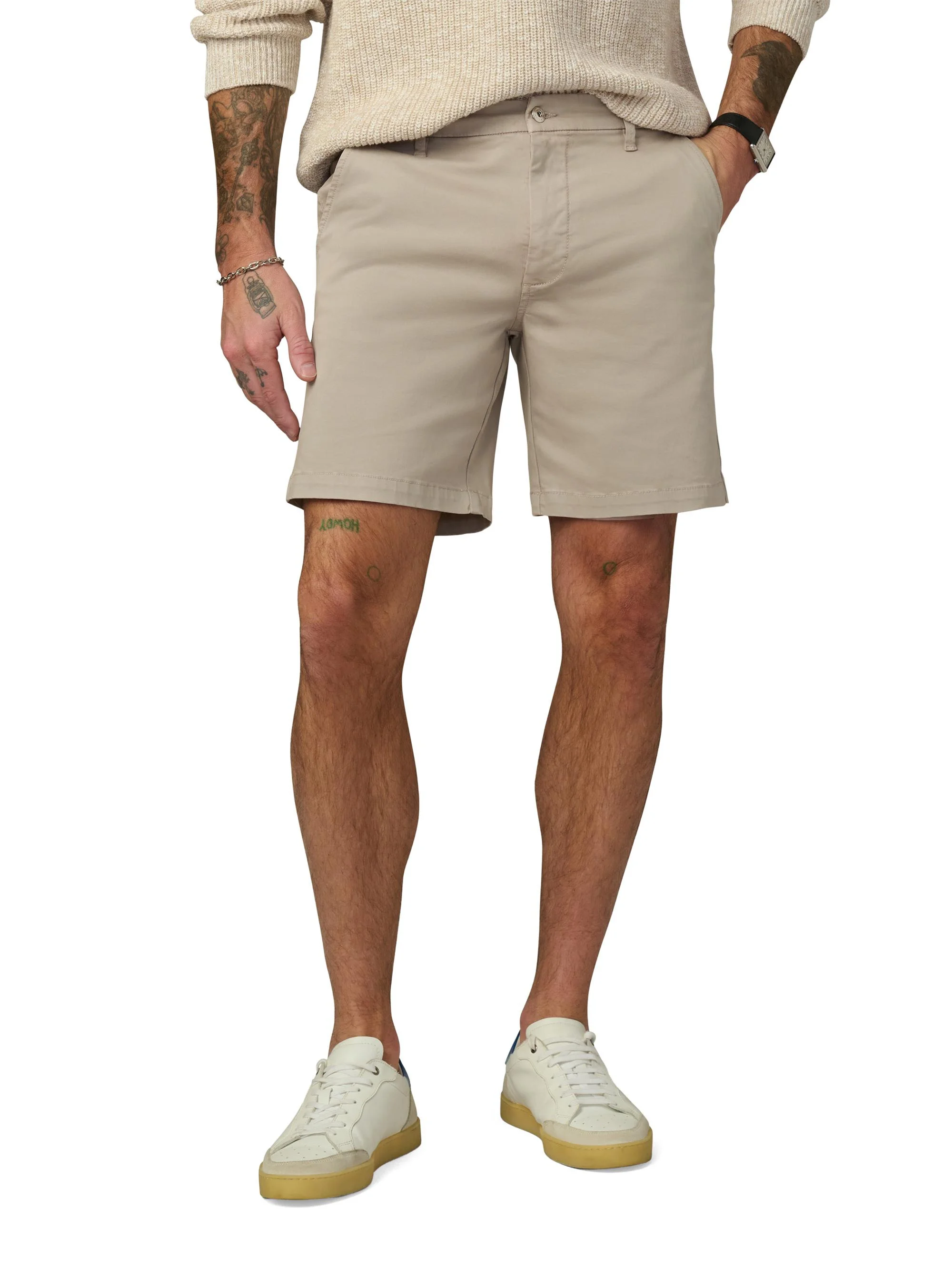 Men's Palmer Twill Shorts - Ghost Grey - 1