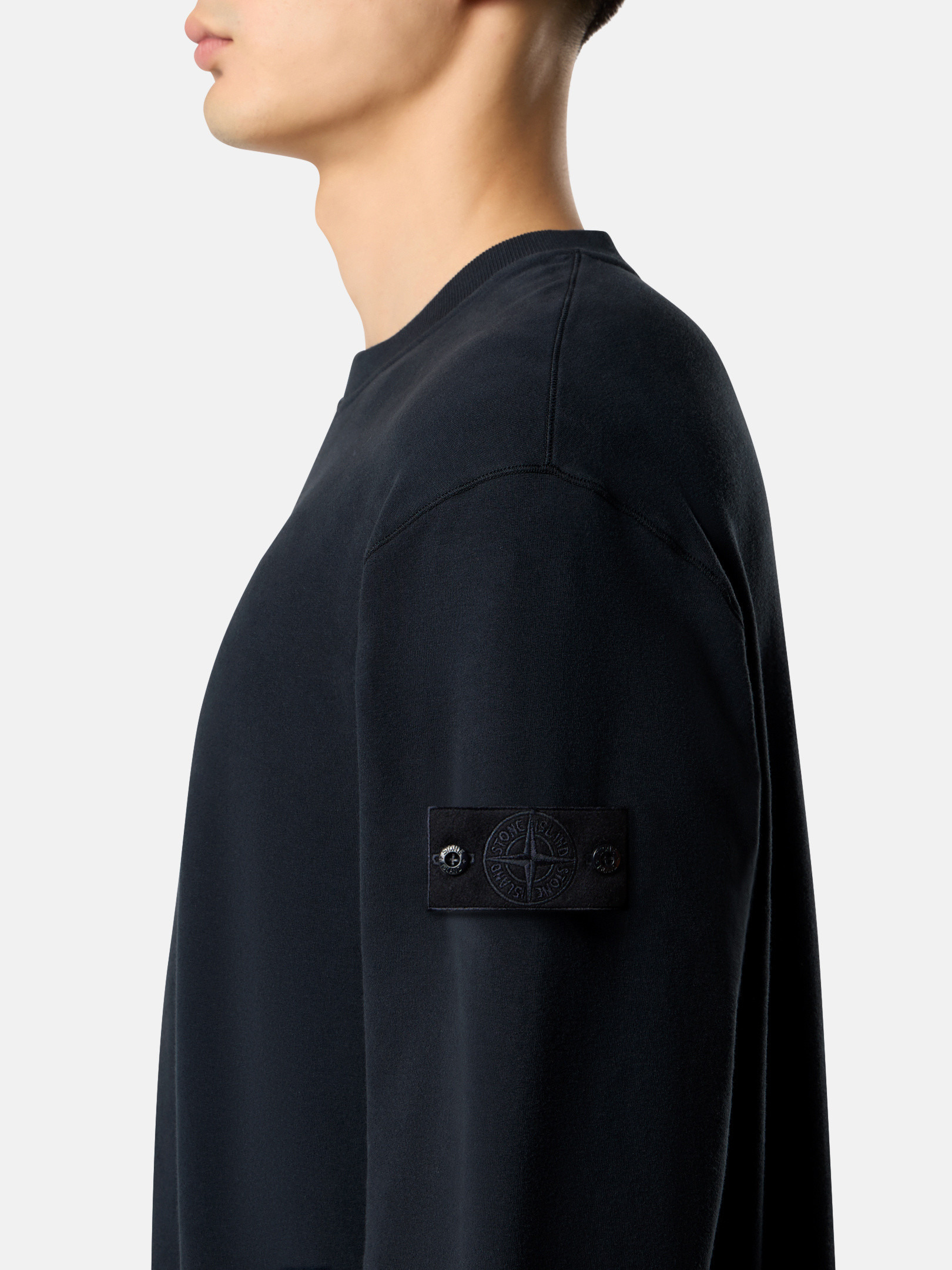 6100069 STRETCH COTTON FLEECE_STONE ISLAND GHOST - 3