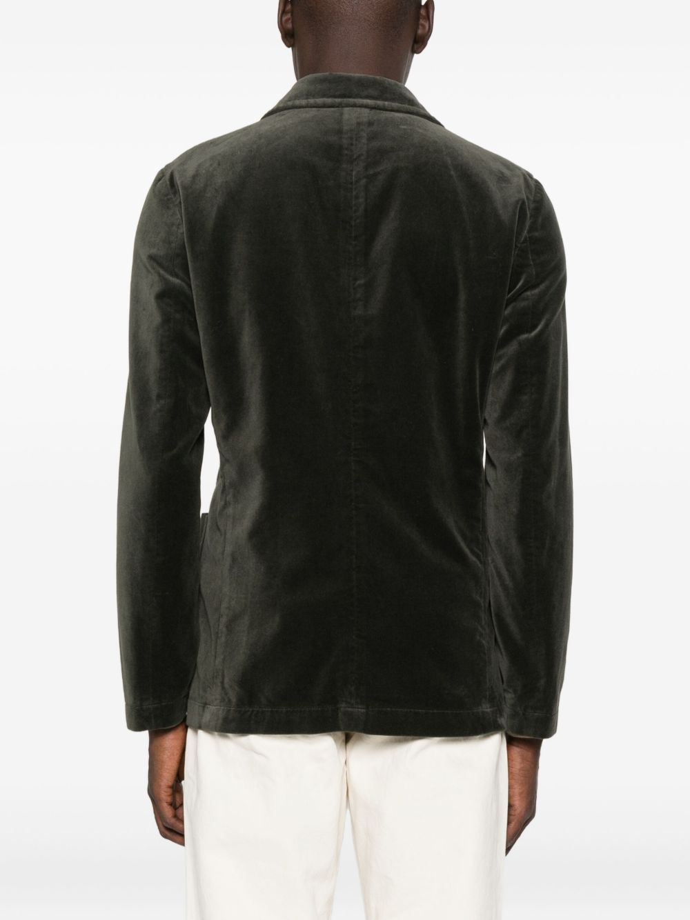 buttoned patch-pocket blazer - 4