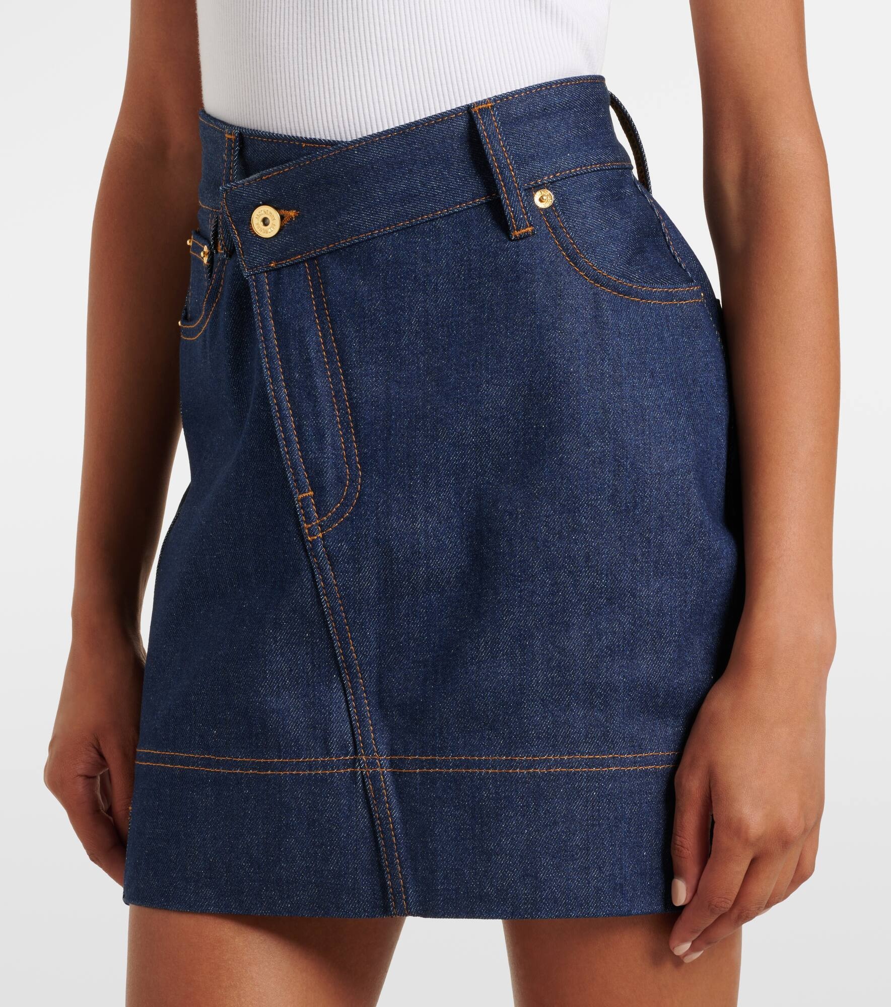 La Mini Jupe De-Nîmes denim miniskirt - 4