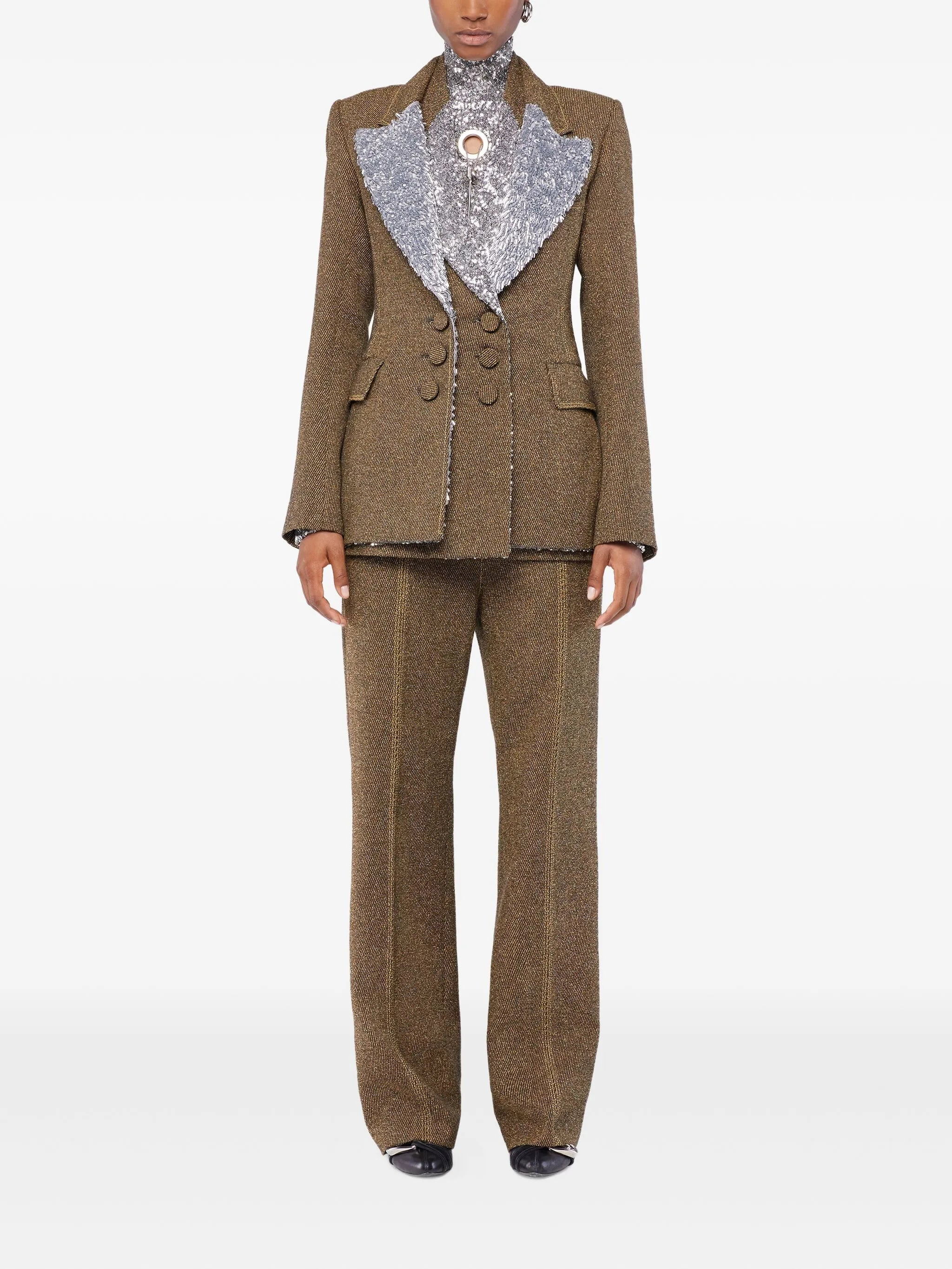 cut-out long-sleeved top - 2