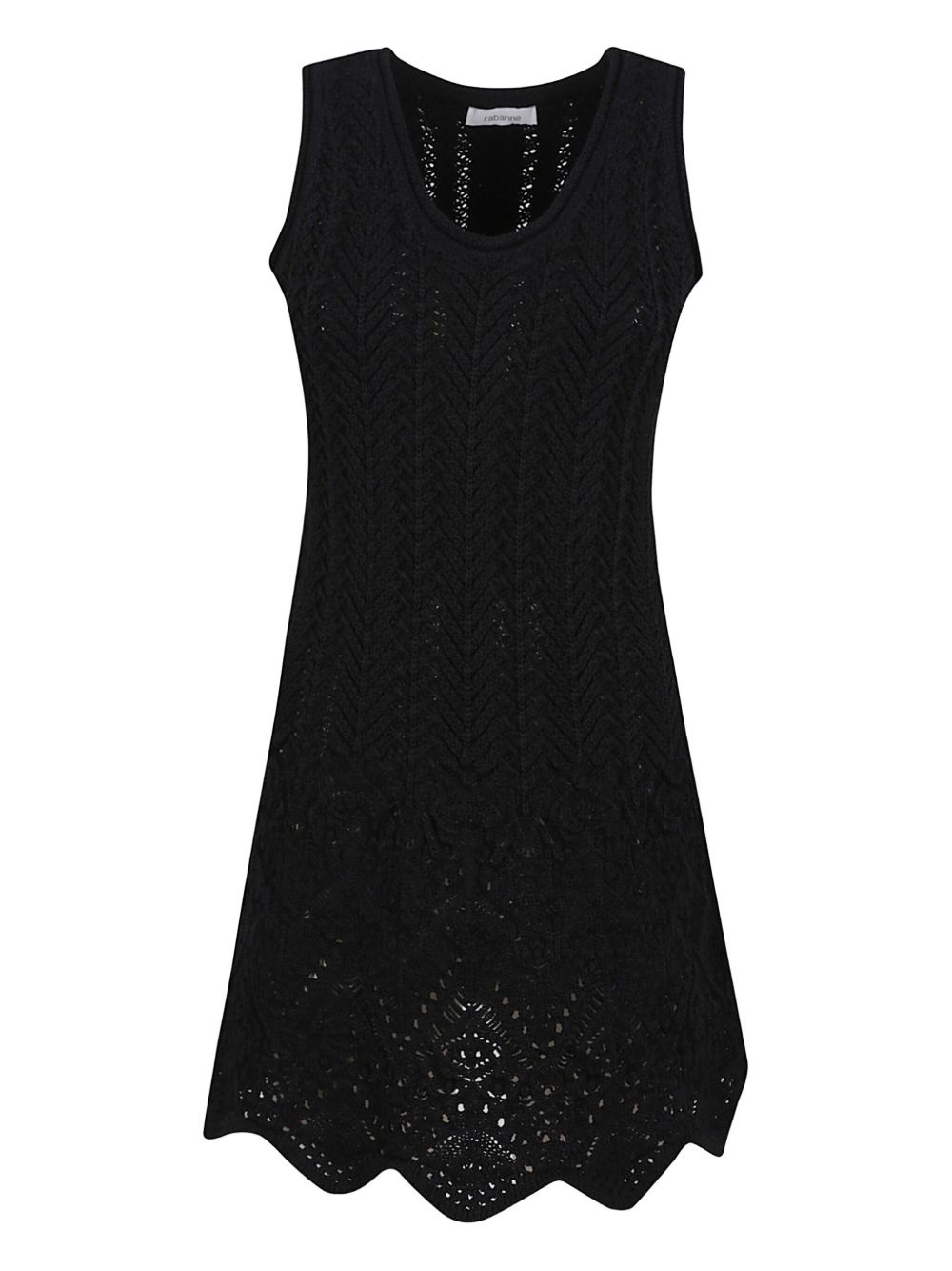 crochet-knit minidress - 1
