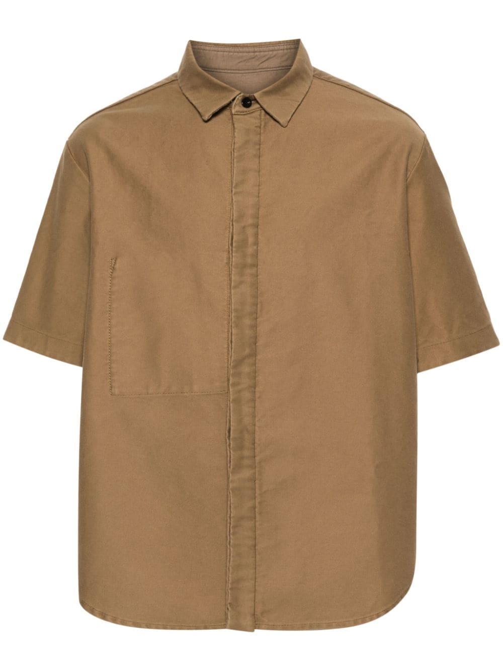 classic-collar cotton shirt - 1