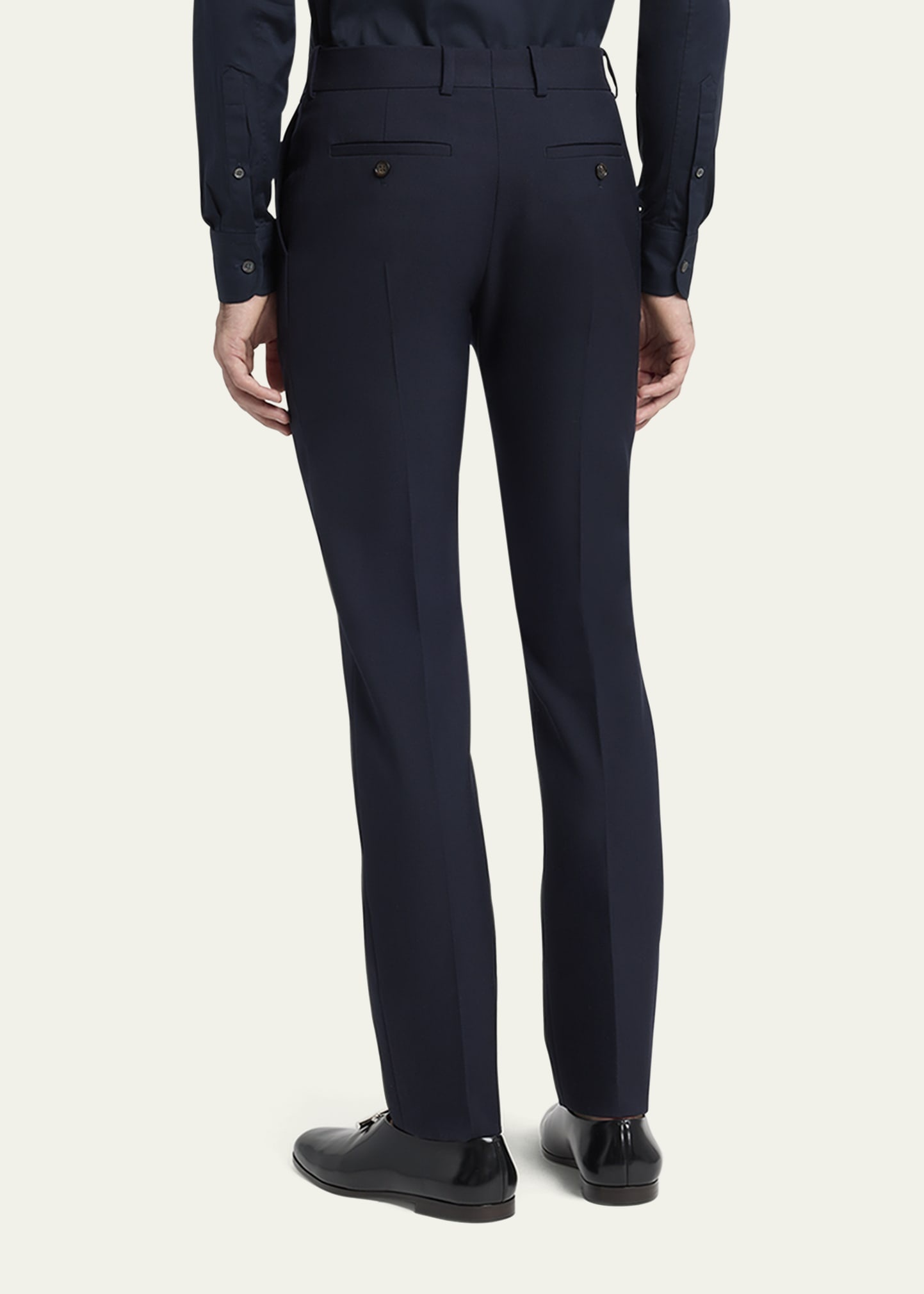 Men's Wool Cigarette Trousers - 3