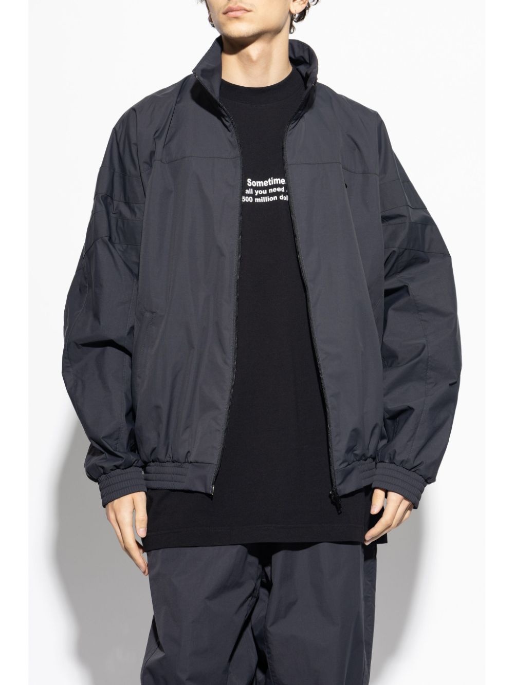 logo-embroidered jacket - 3