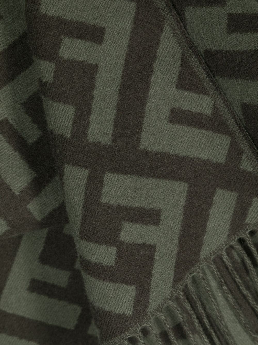 FF-motif cashmere scarf - 3