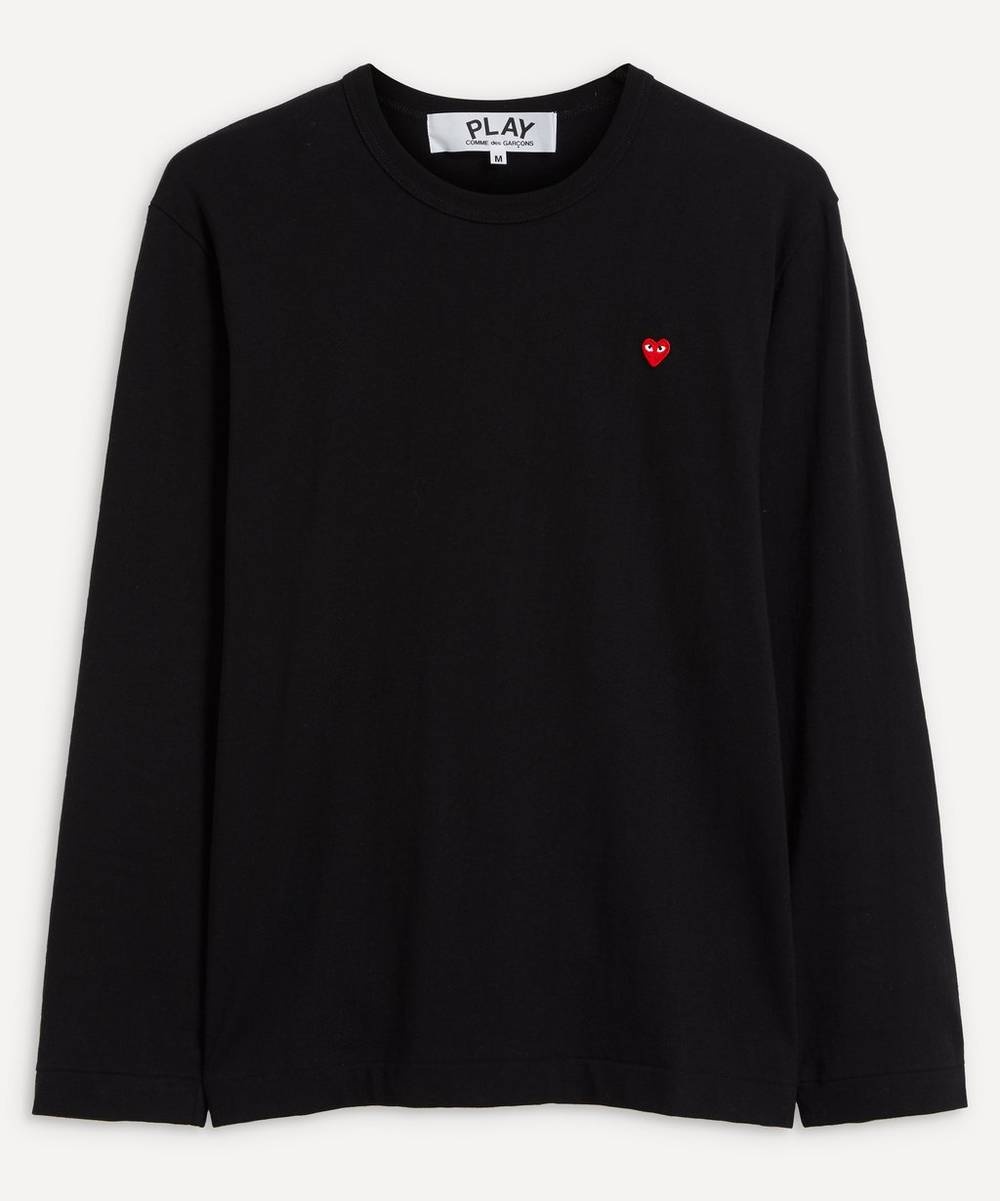 Small Heart Logo Patch Long Sleeve T-Shirt - 1