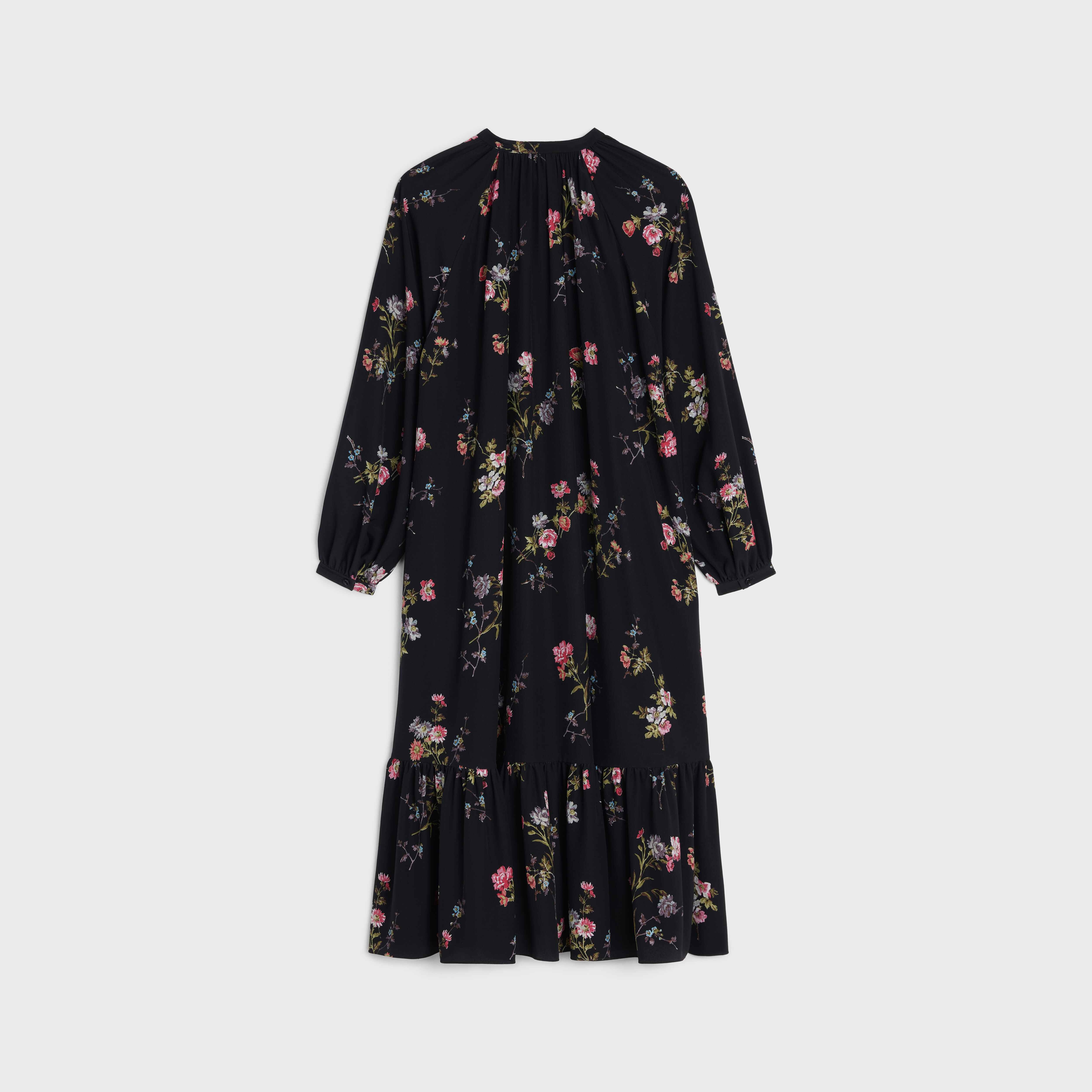 folk dress in crepe de chine - 2