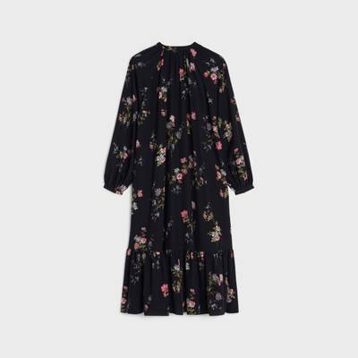 CELINE folk dress in crepe de chine outlook