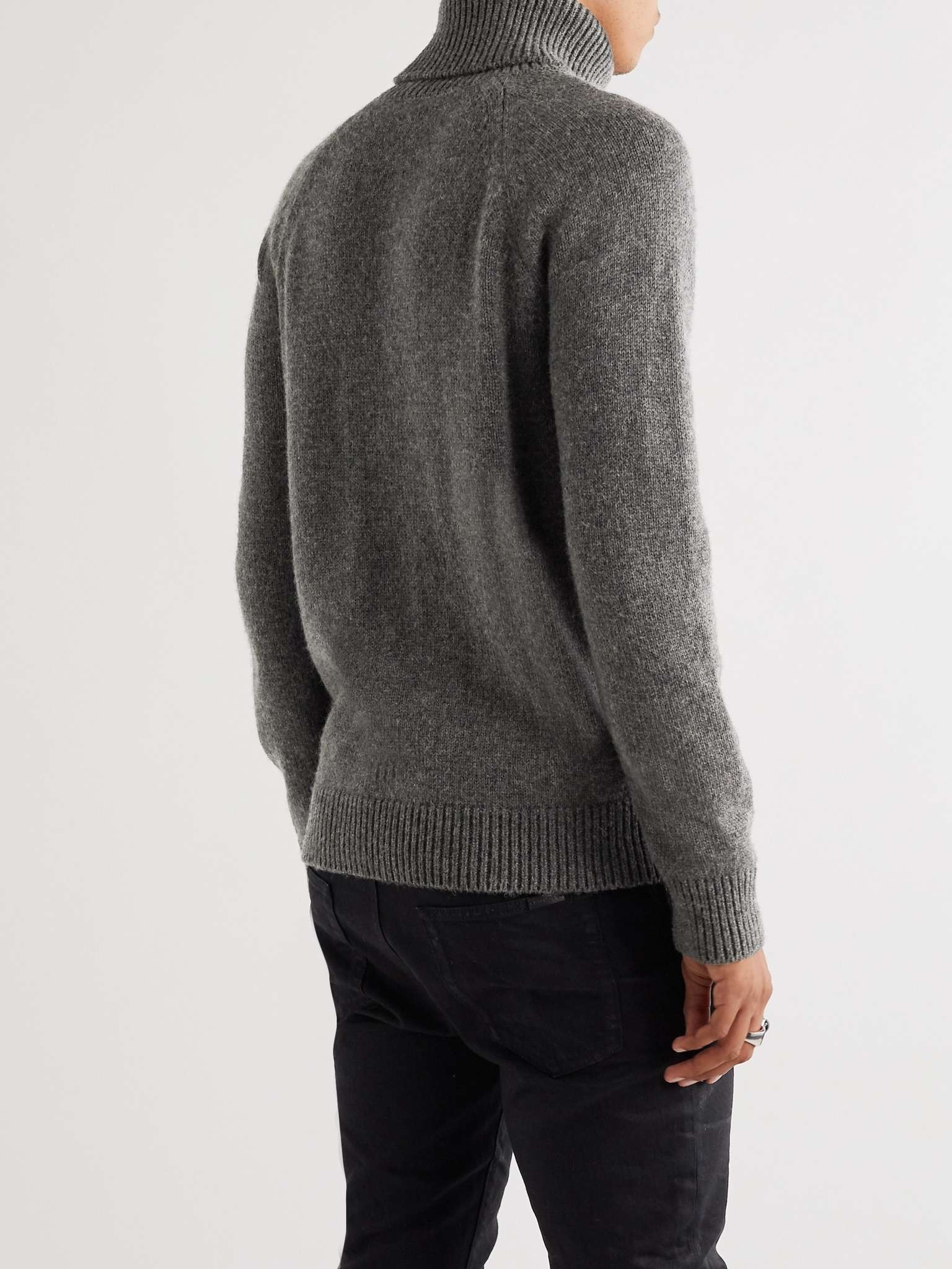 Camel Hair Rollneck Sweater - 4